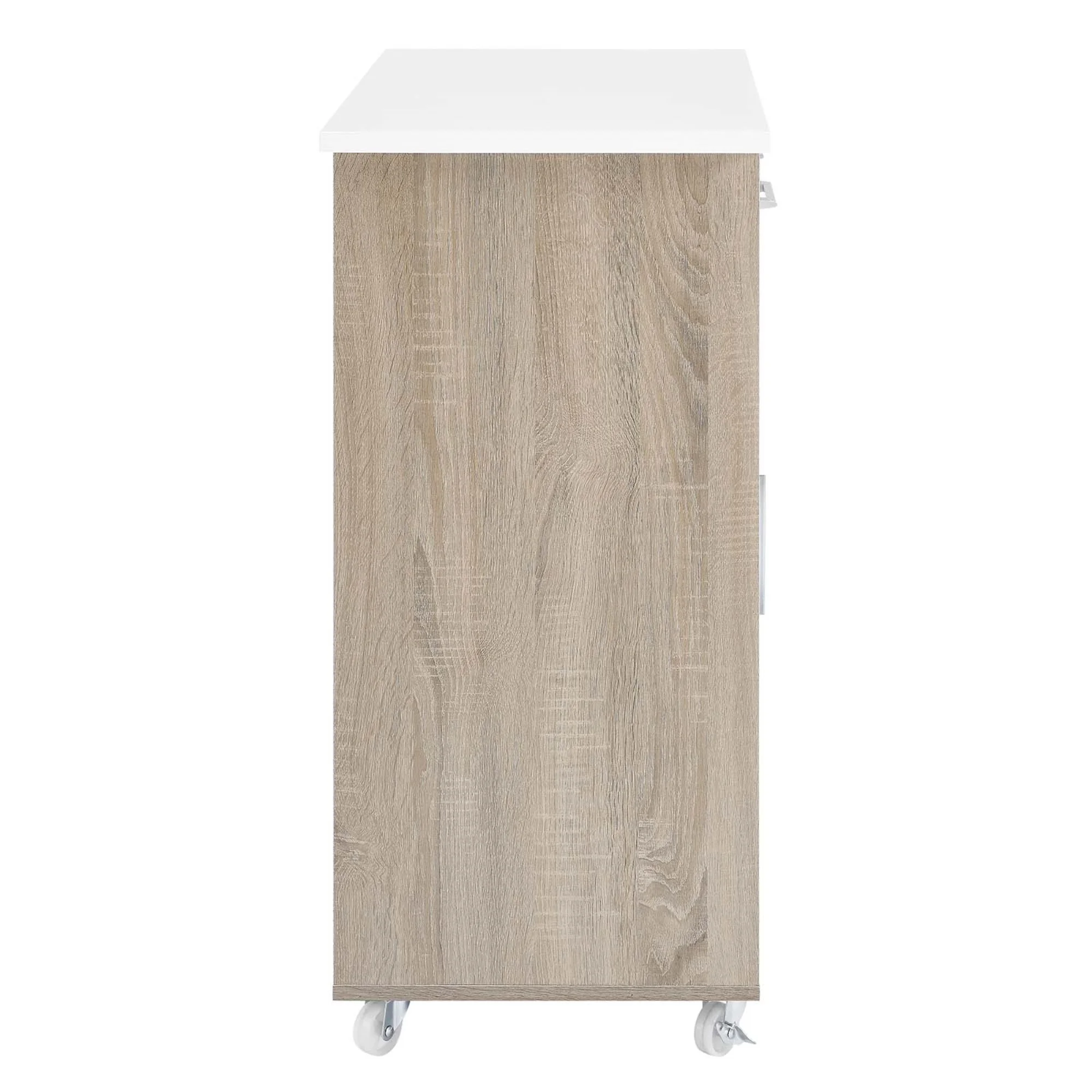 Culinary Kitchen Cart With Spice Rack