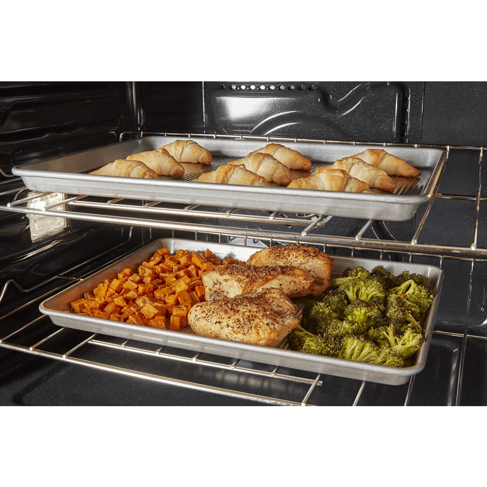 Whirlpool 30 Inch Double Thermal Self Clean Oven WOED5030LB