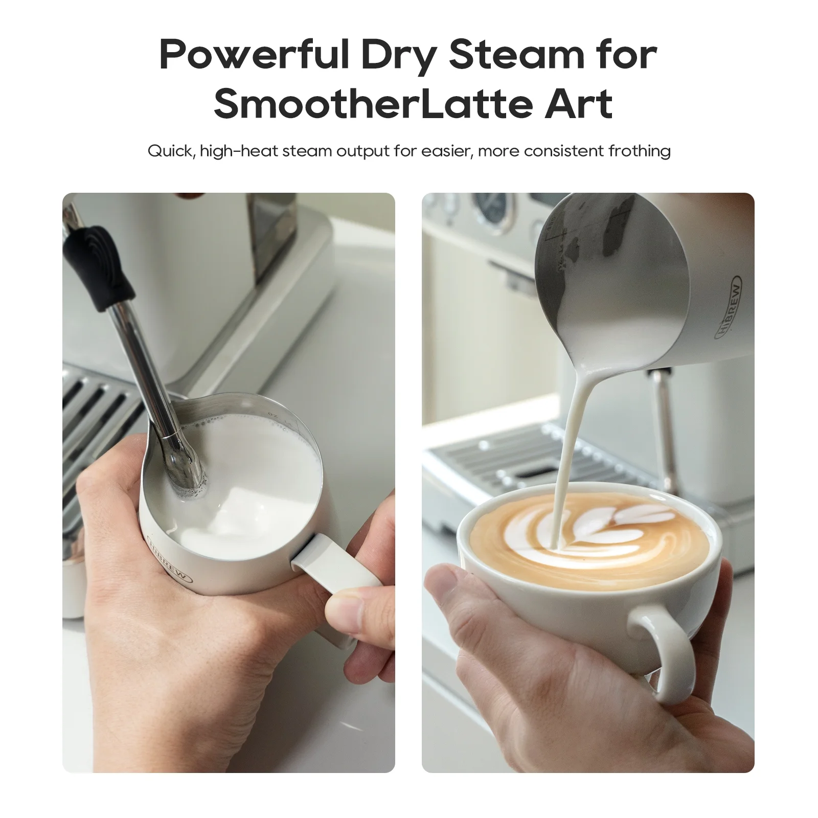 HiBREW H10PLUS 20Bar Espresso Coffee Machine with Adjustable Temperature & Steam