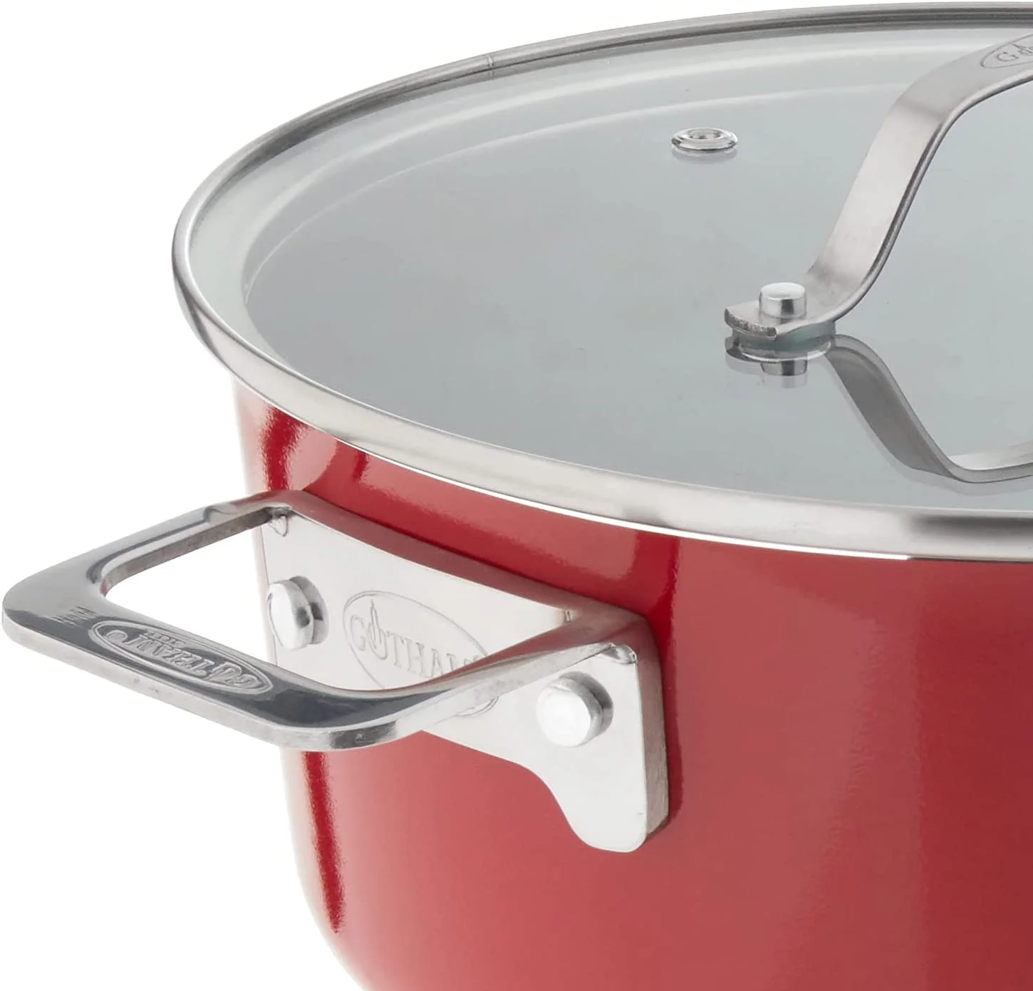 Gotham Steel Stackmaster 10 Pc Copper Pots and Pans Set Non Stick Cookware Set with Kitchen Utensils, Induction Ready, Non Toxic Nesting Design for 50% Space Saving, Oven and Dishwasher Safe