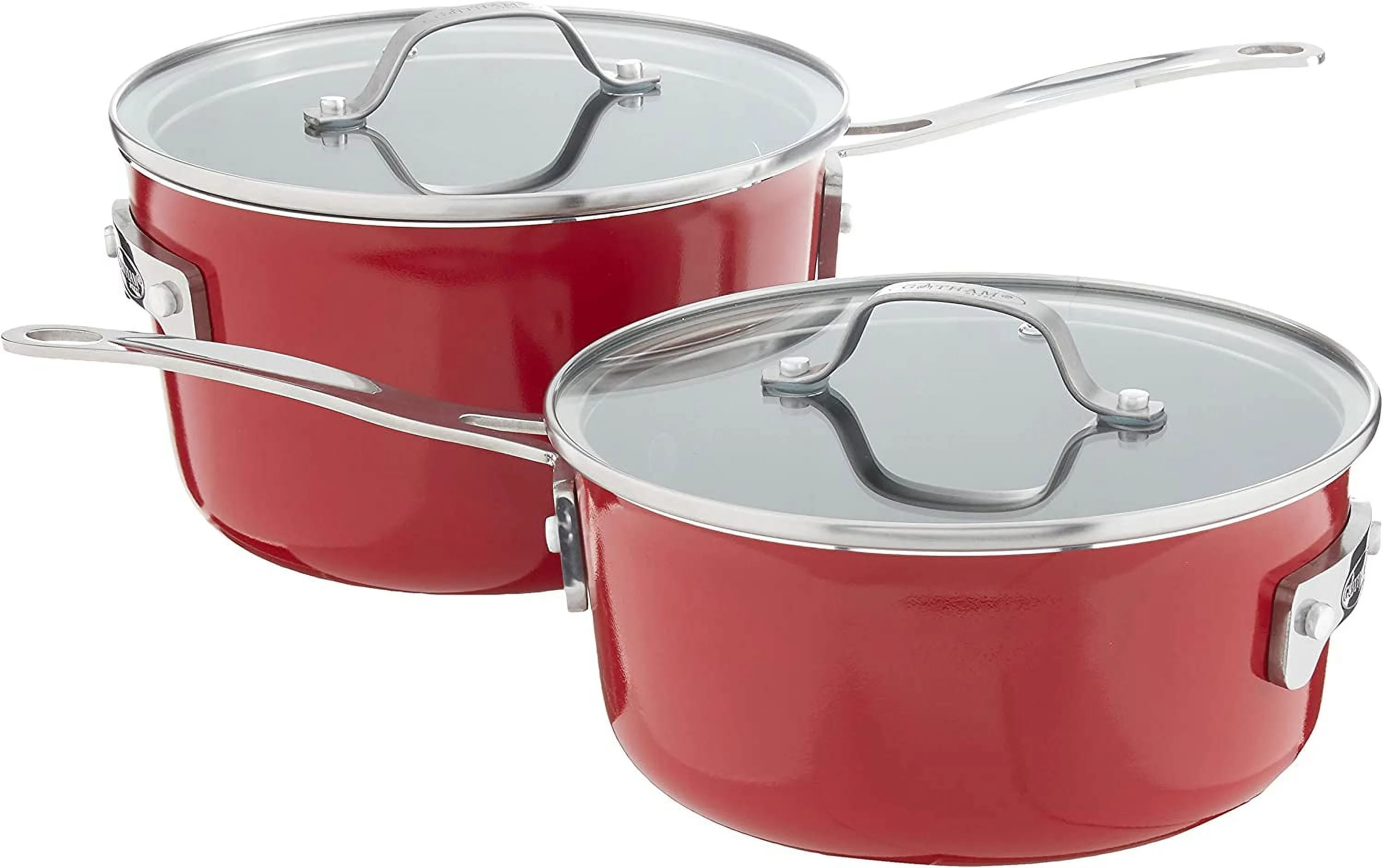 Gotham Steel Stackmaster 10 Pc Copper Pots and Pans Set Non Stick Cookware Set with Kitchen Utensils, Induction Ready, Non Toxic Nesting Design for 50% Space Saving, Oven and Dishwasher Safe