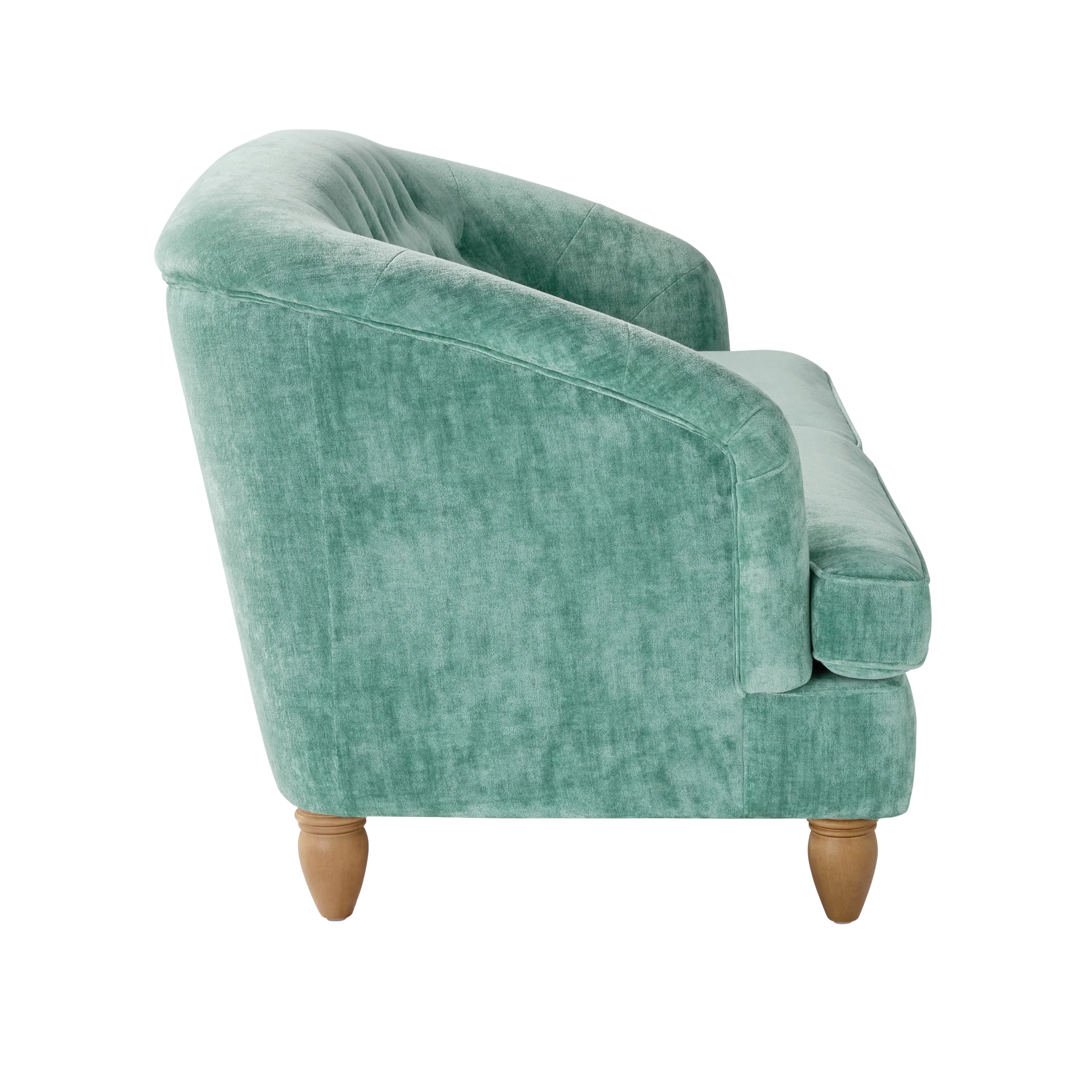 The Pioneer Woman Laurel Tufted Sofa, Cream Velvet, 79.53 in