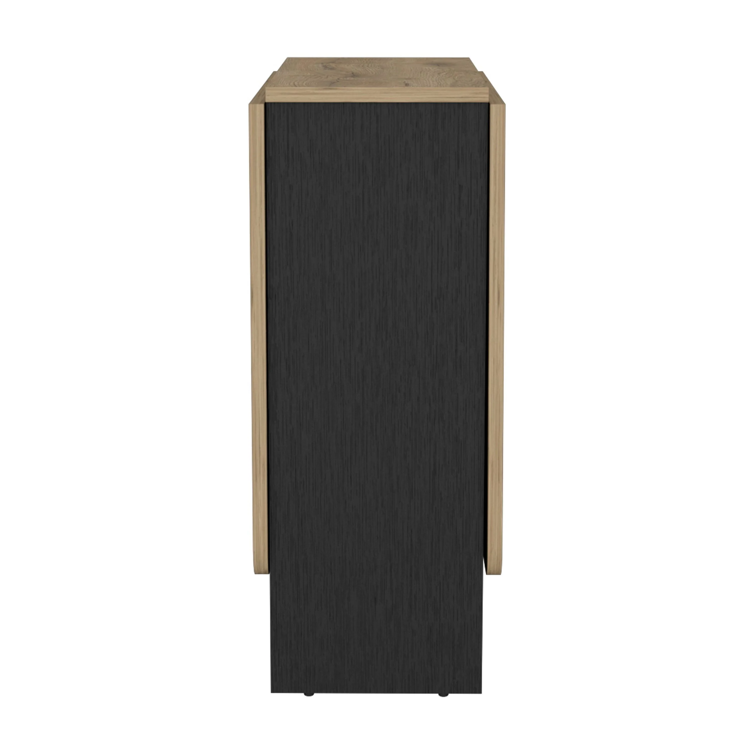 Gateleg Folding Table Space-Saving with Compact Design White / Macadamia