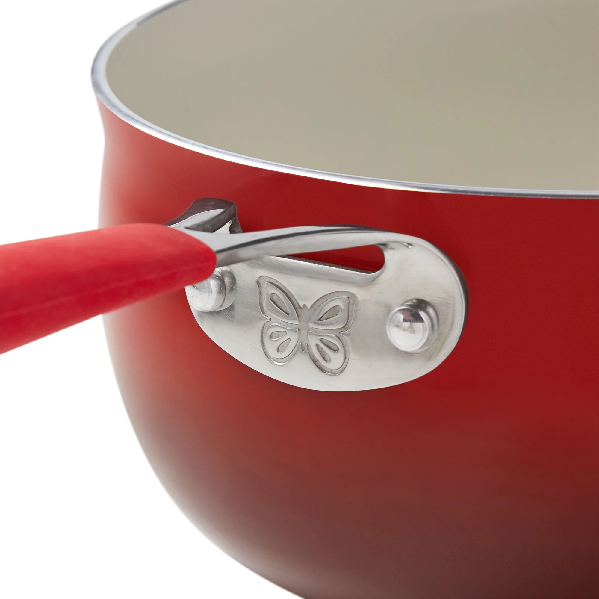 The Pioneer Woman Ceramic Classic 25-Piece Nonstick Aluminum Cookware Set, Ombre Red