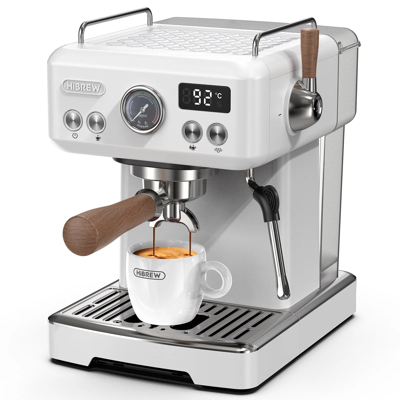 HiBREW H10PLUS 20Bar Espresso Coffee Machine with Adjustable Temperature & Steam
