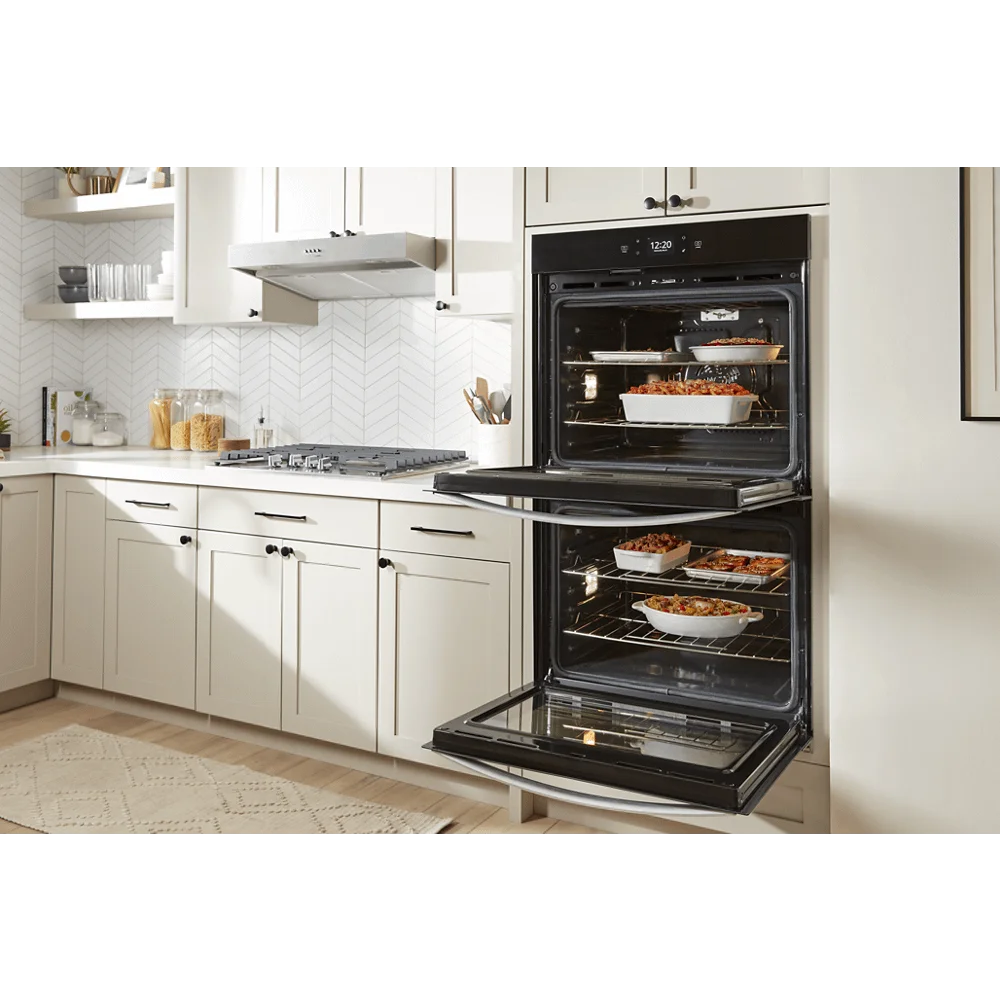 Whirlpool 30 Inch Double Thermal Self Clean Oven WOED5030LB