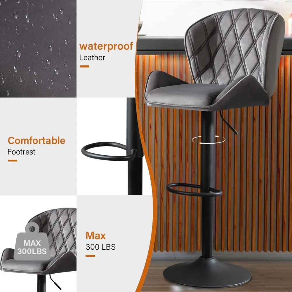 JONPONY Kneading Massage Rocker Recliner Chair with 4-Point 3D Kneading Massage and Heat Ergonomic Lounge Chair for Living Room with Rocking Function and 2 Cup Holders, USB Charge Port,Gray