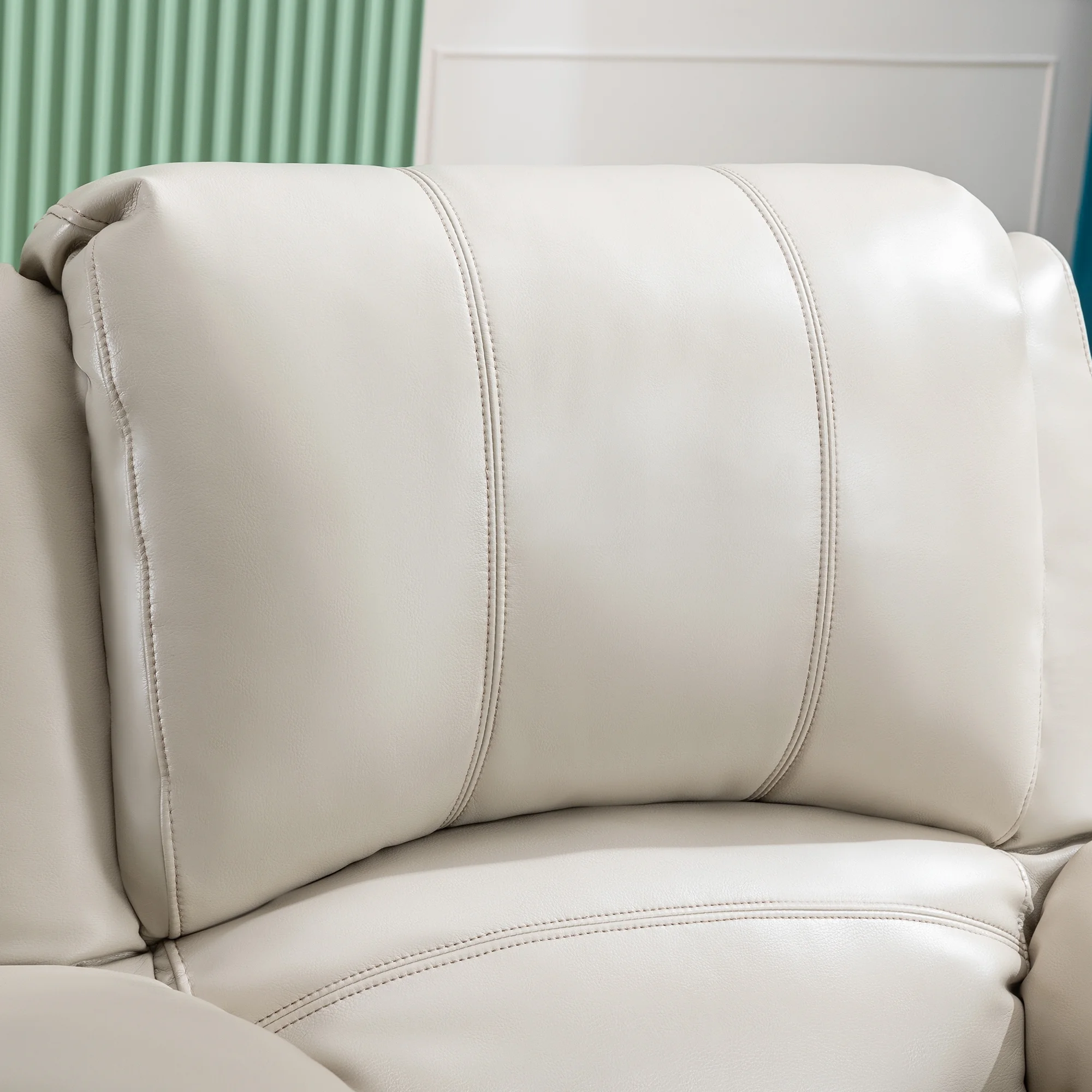 JONPONY Kneading Massage Rocker Recliner Chair with 4-Point 3D Kneading Massage and Heat Ergonomic Lounge Chair for Living Room with Rocking Function and 2 Cup Holders, USB Charge Port,Gray