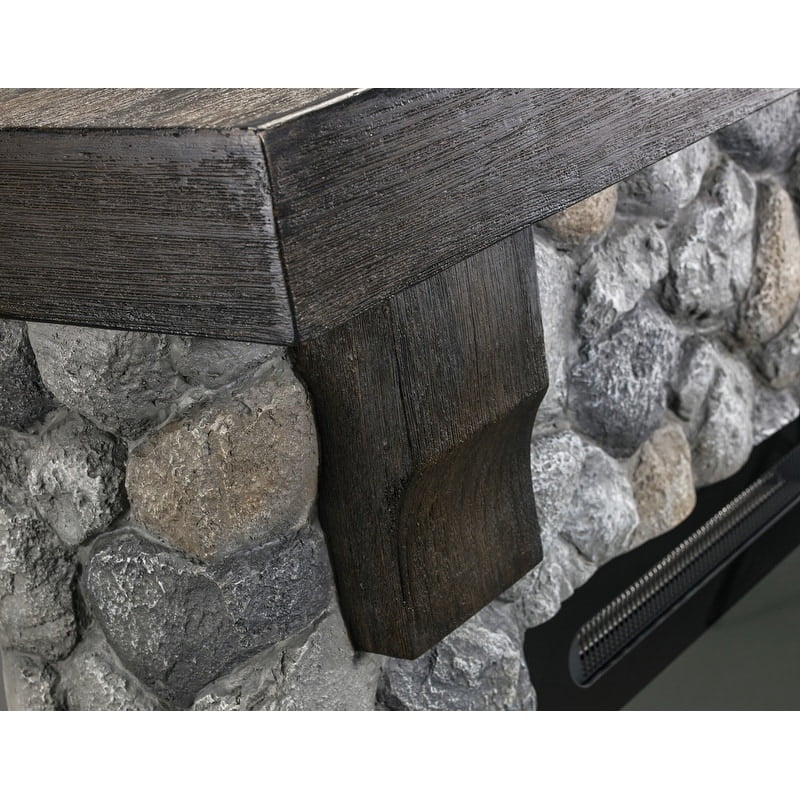 FESTIVO 44 in. Freestanding Electric Fireplace in Gray