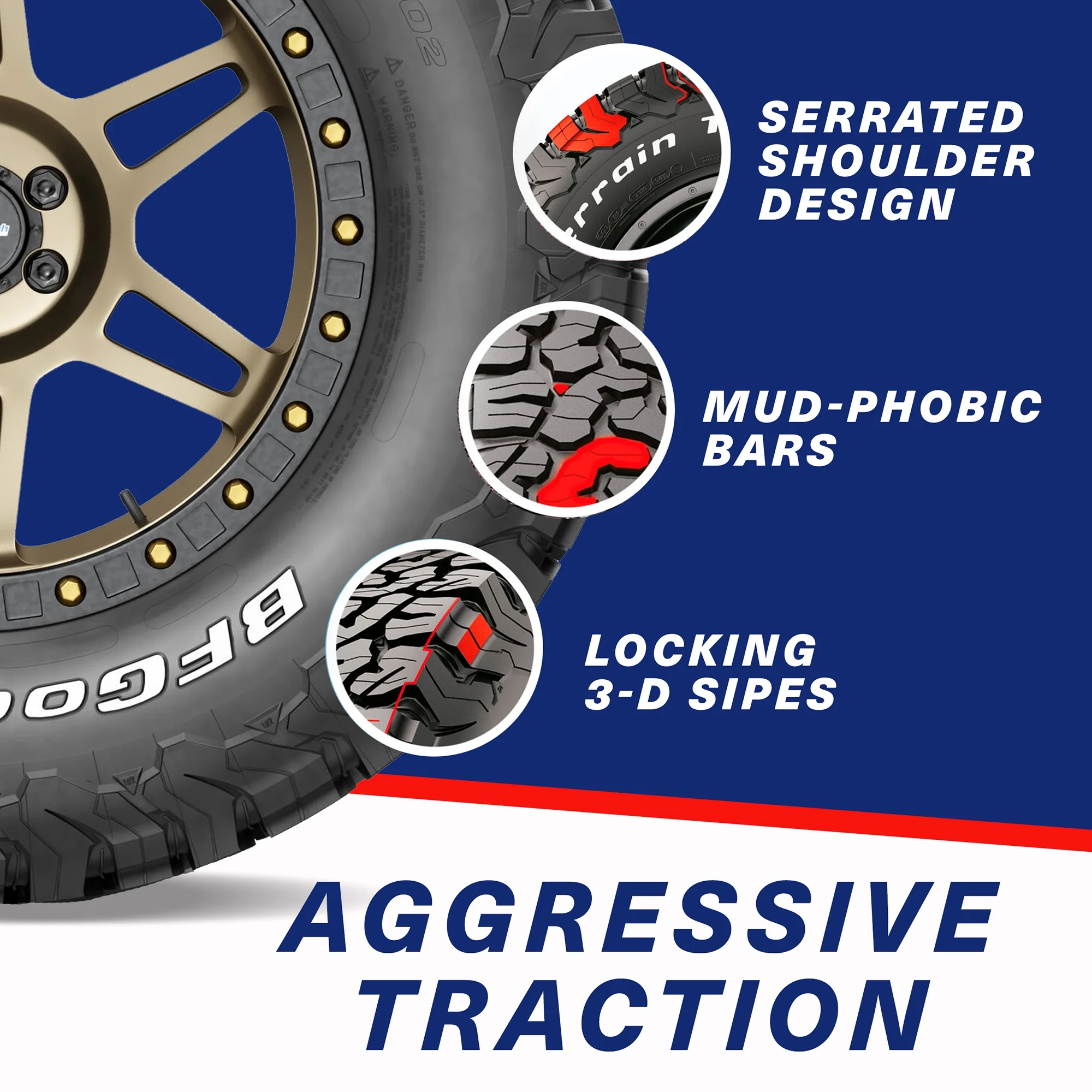 BFGoodrich All-Terrain T/A KO2 All-Season LT265/70R16/E 121/118S Tire