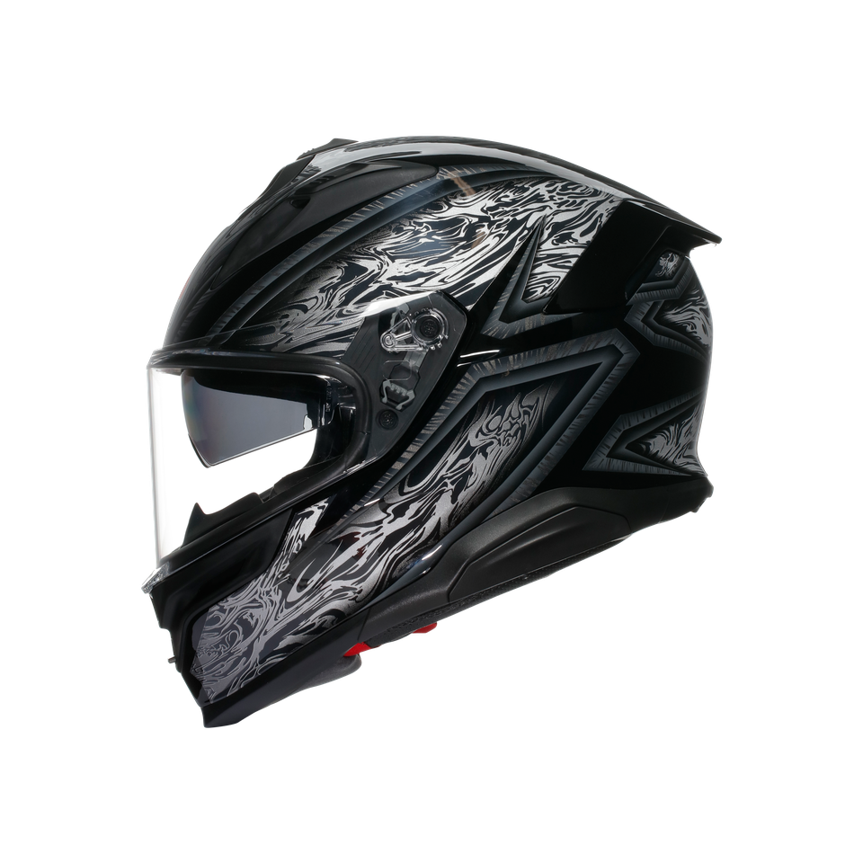K7 AGV E2206 MPLK - DAMASCUS BLACK/SILVER