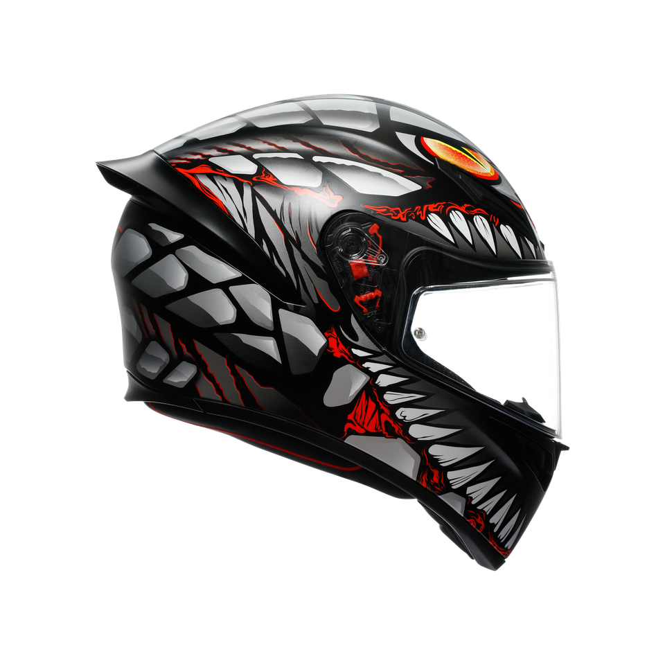 K1 S E2206 - LYZARD MATT BLACK/GREY/RED