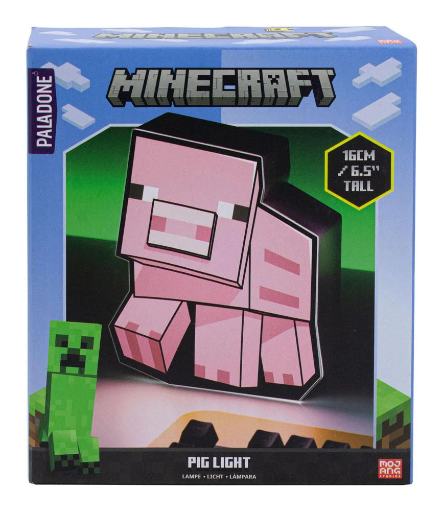 Minecraft leuchtende Schweinelampe 16 cm