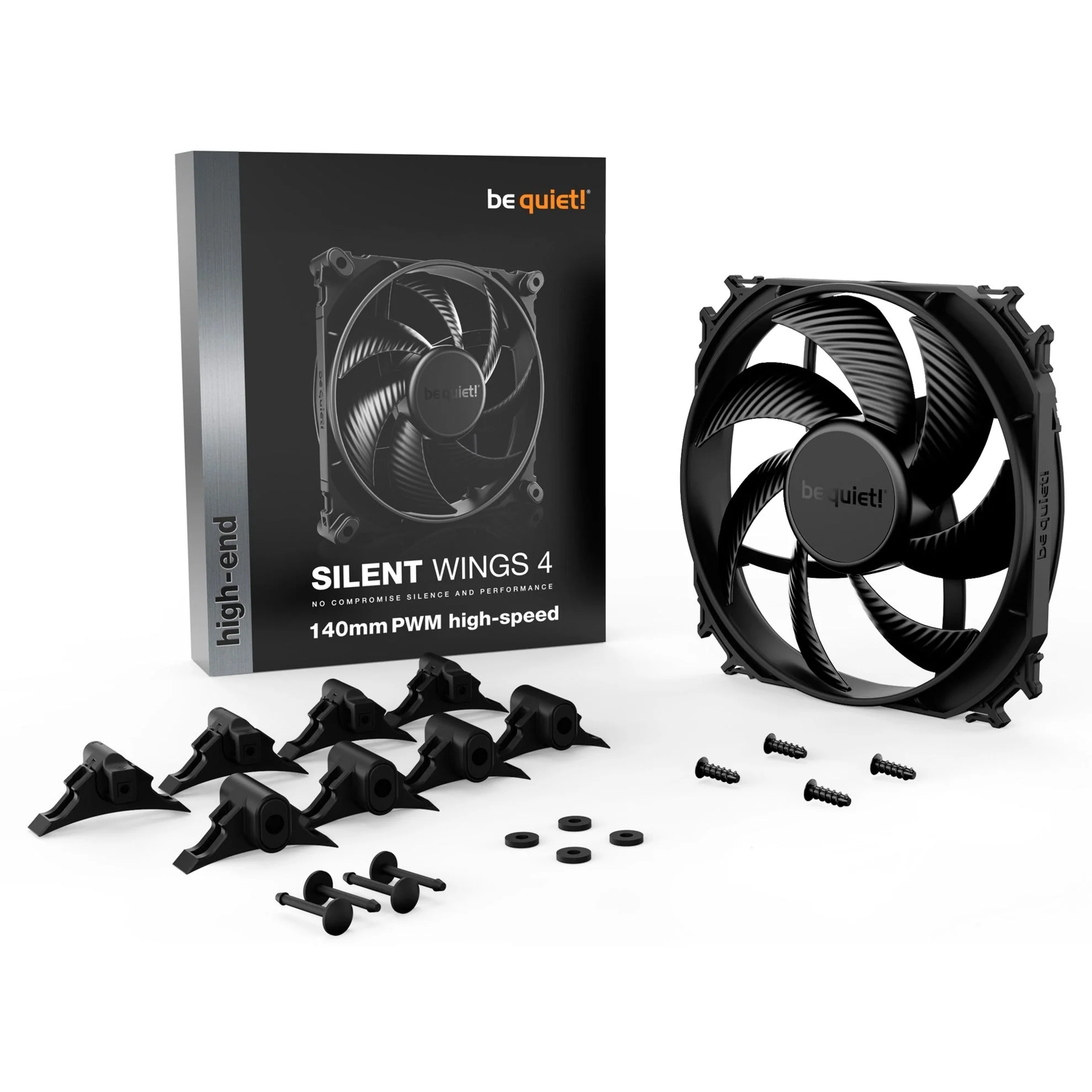 Be quiet! Silent Wings 4 PWM high-speed 140x140x25. case fan (black)