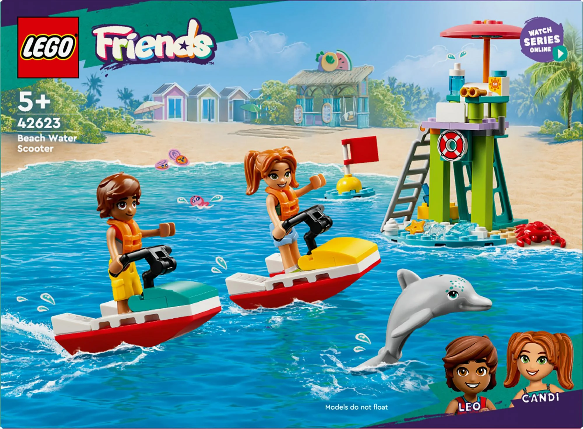 LEGO 42623 Friends Lifeguard Observation Tower with Jet Skis