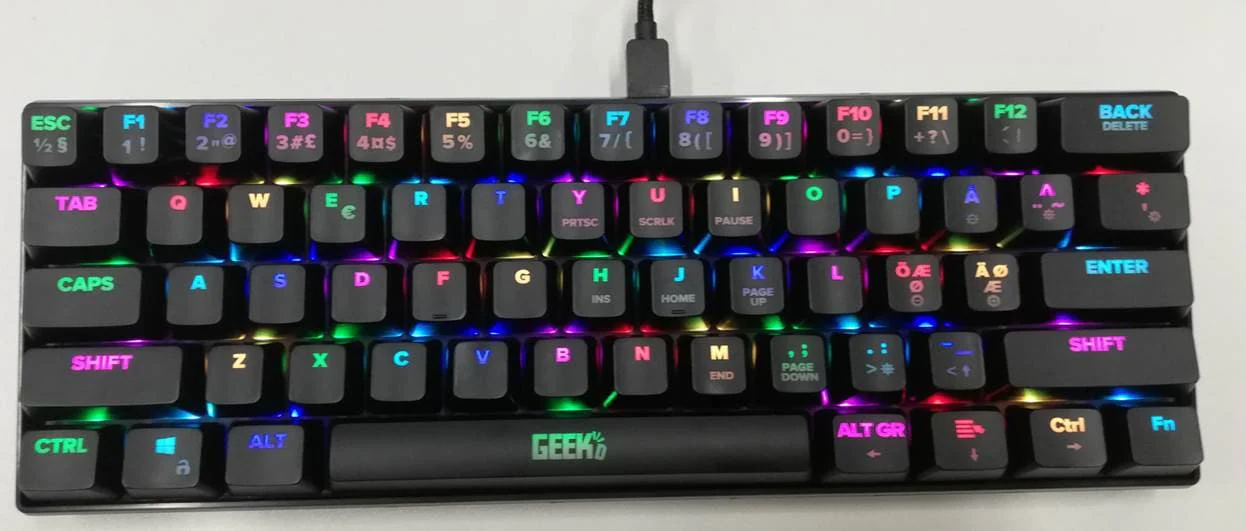 Geekd Reflex Rgb 60 % Tastatur 61 Tasten