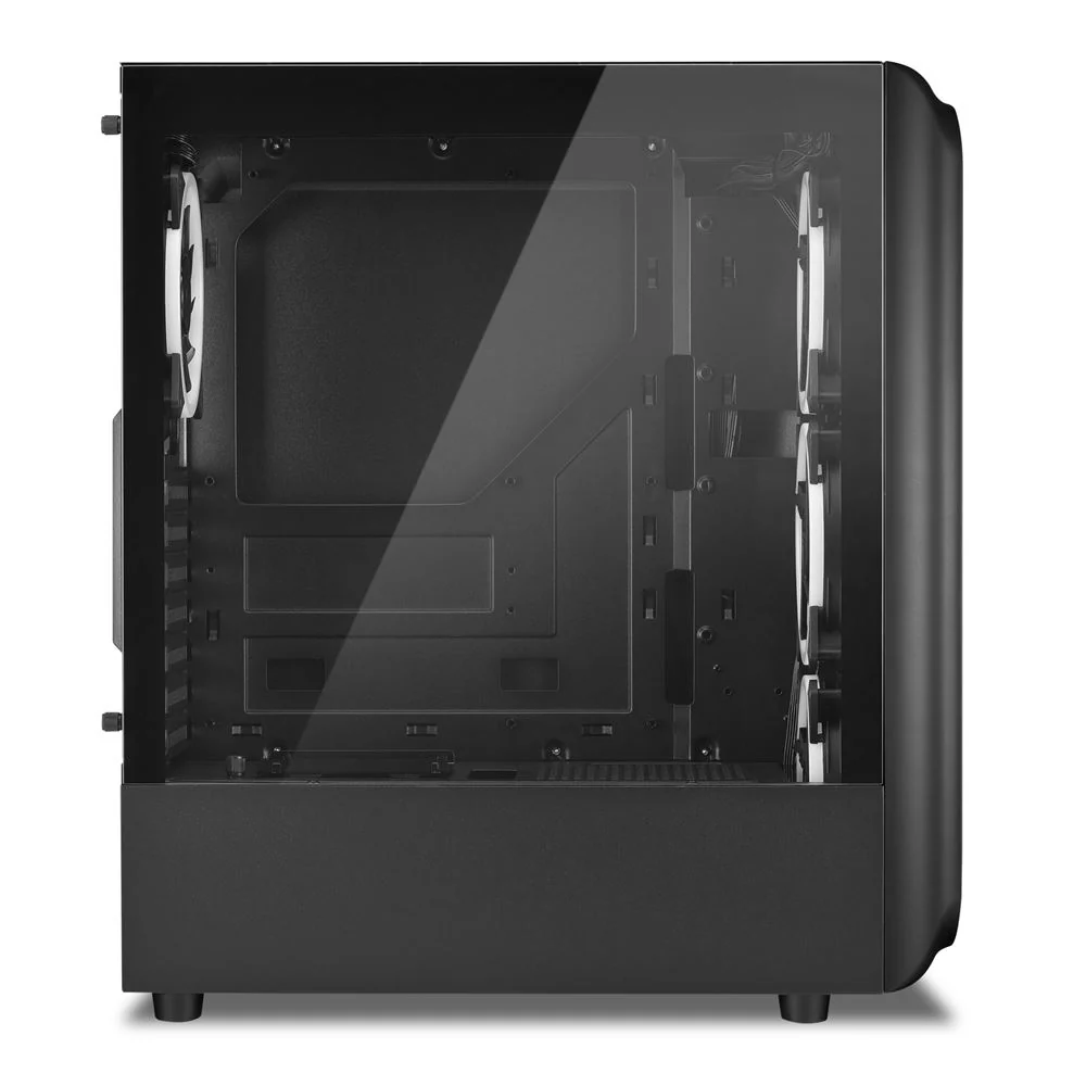 Sharkoon TK5M RGB. tower housing. black. tempered glass - window