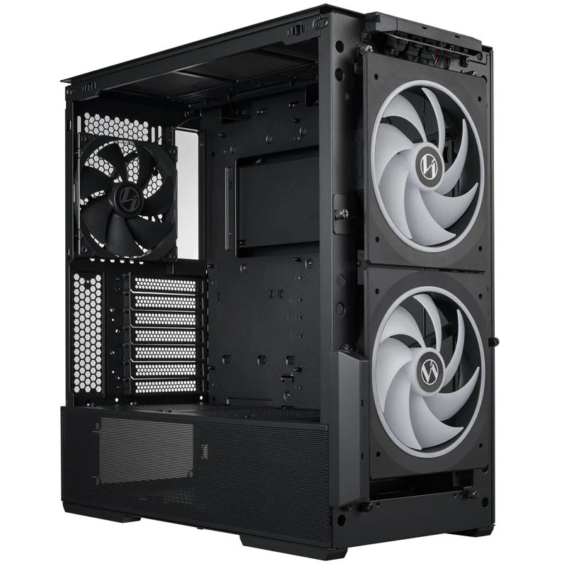 LANCOOL 216 RGB. E-ATX-Gehäuse Midi-Tower– Schwarz