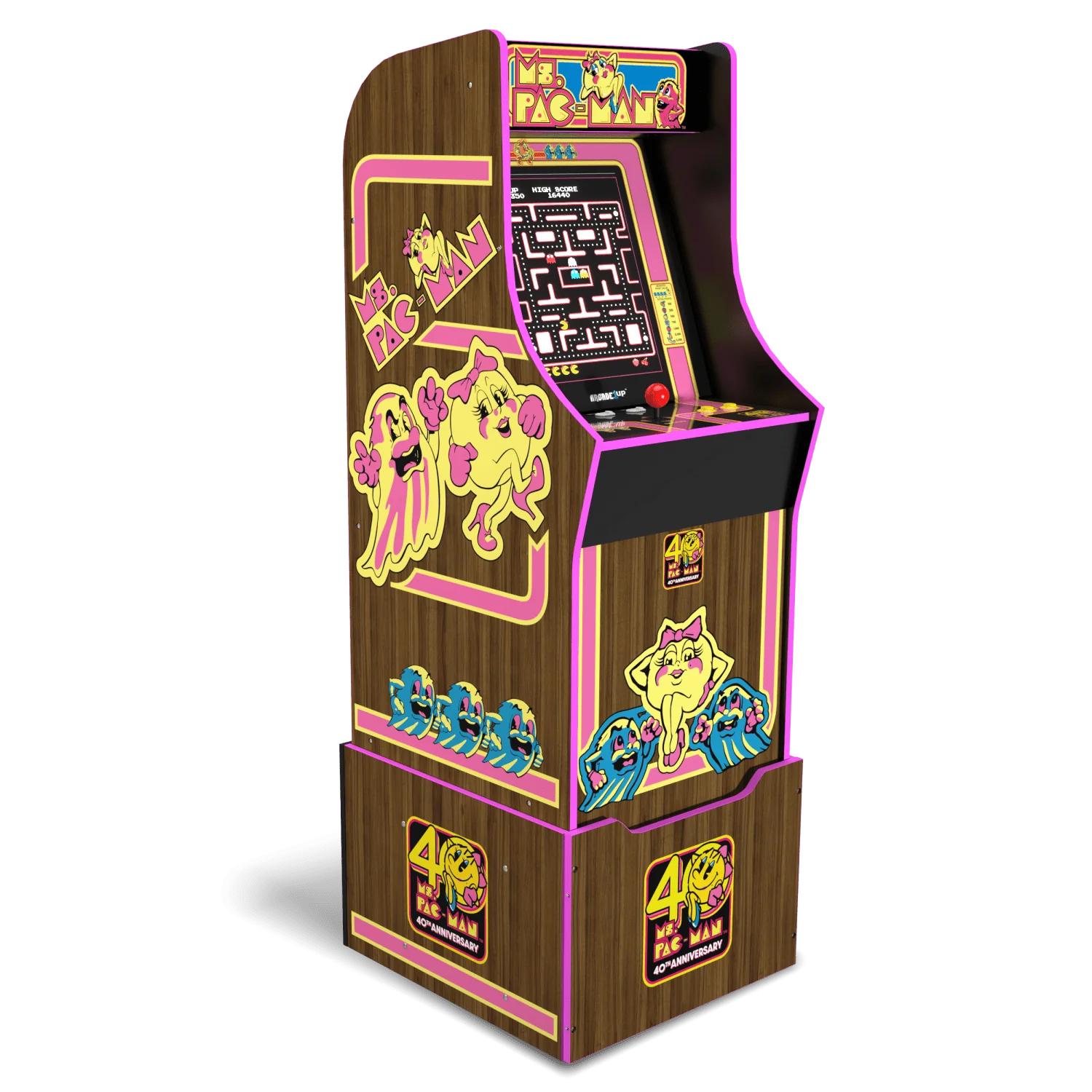 ARCADE 1 UP MS. PAC-MAN 40TH ANNIVERSARY ARCADE MACHINE
