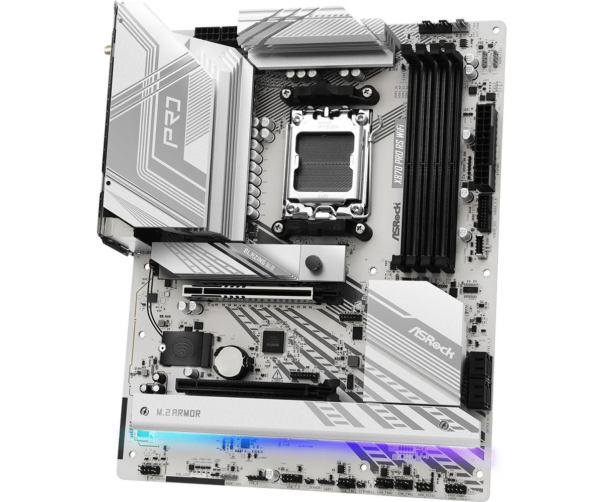 ASRock X870 PRO RS WiFi Motherboard ATX AM5 Socket DDR5