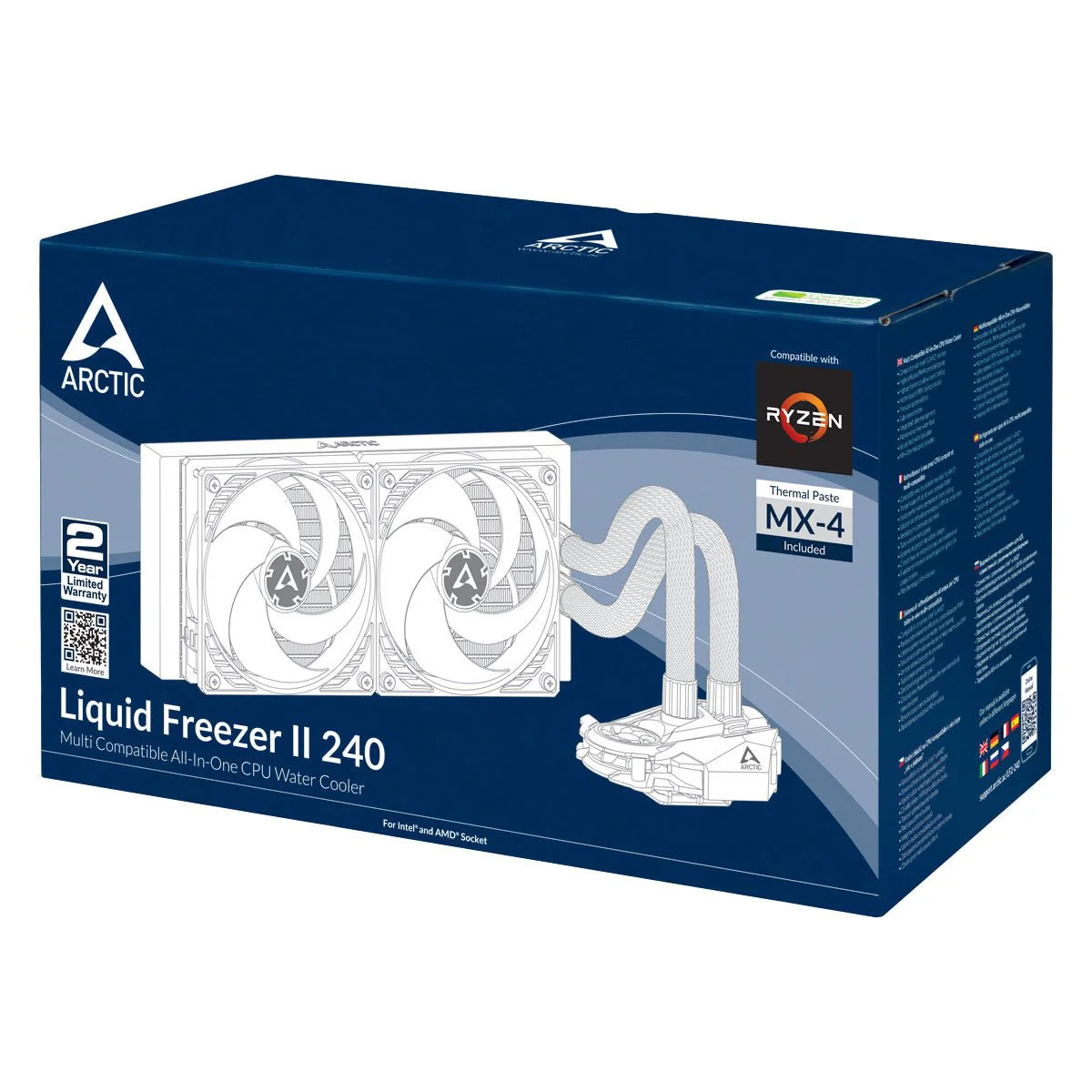 ARCTIC Liquid Freezer II 240 Kühlmittelsystem CPU-Wärmetauscher mit integrierter Pumpe