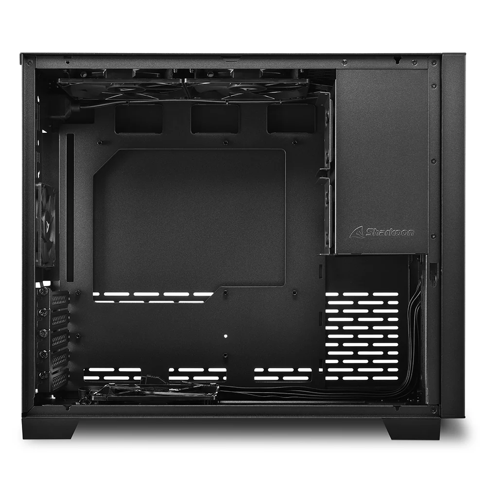 Sharkoon MS-Y1000. gaming tower case (black. tempered glass side panel)