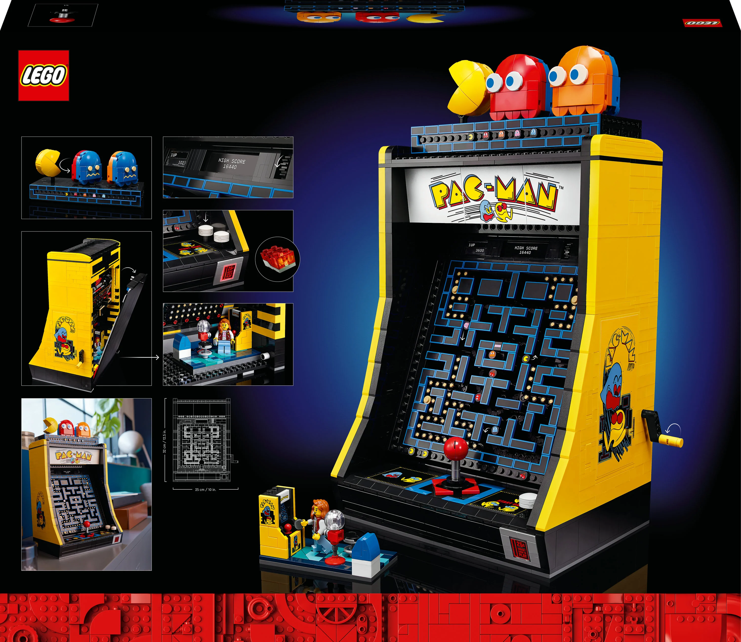 LEGO 10323 Icons PAC-MAN spille maskine