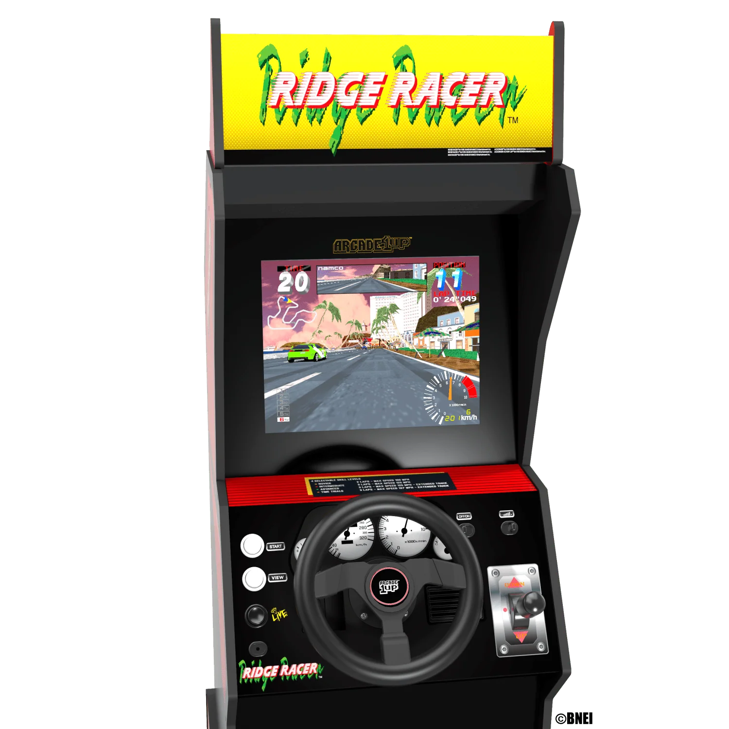ARCADE 1 UP RIDGE RACER ARCADE MACHINE