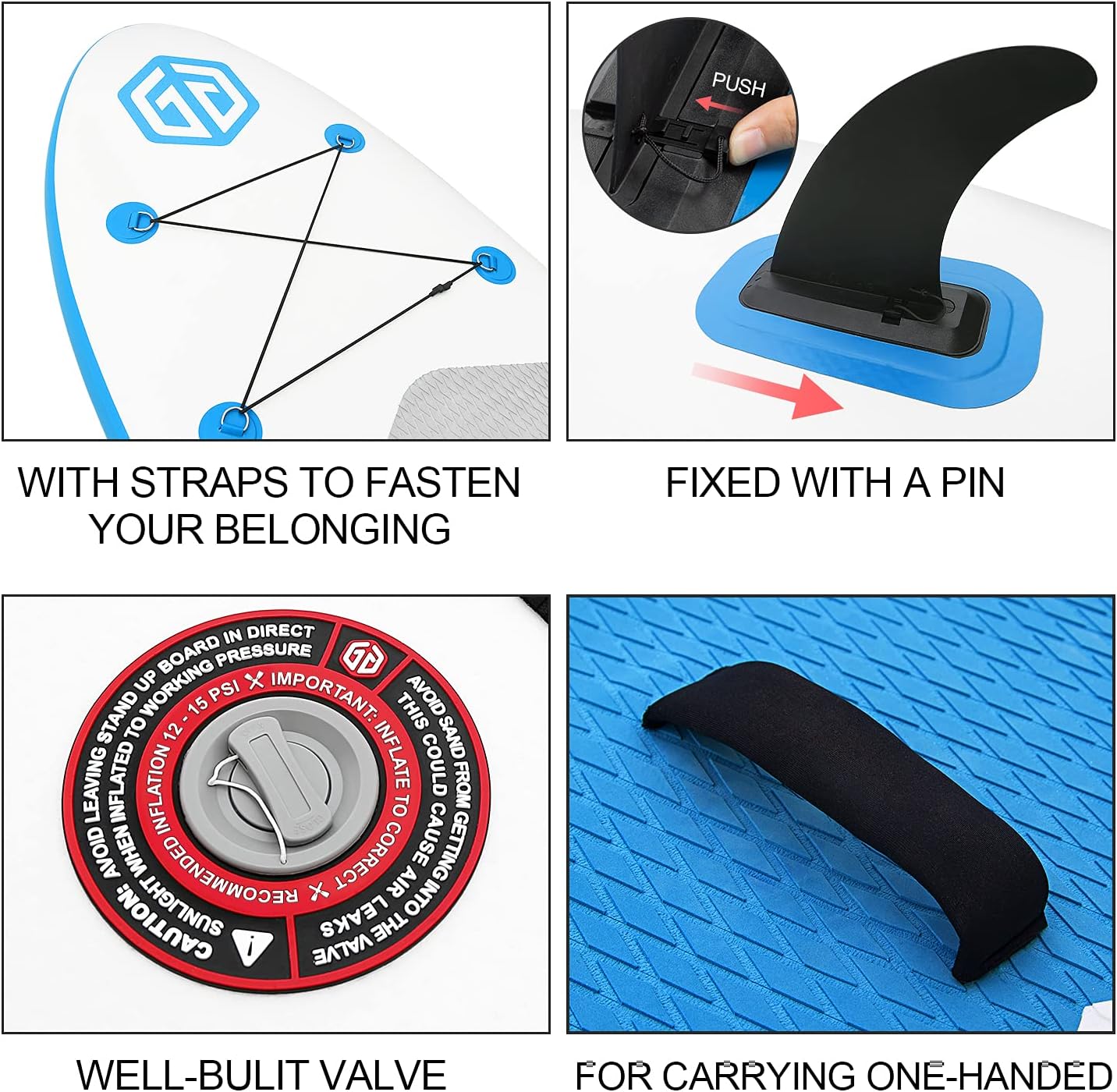 Goosehill Inflatable Stand Up Paddle Board.Premium SUP Pack