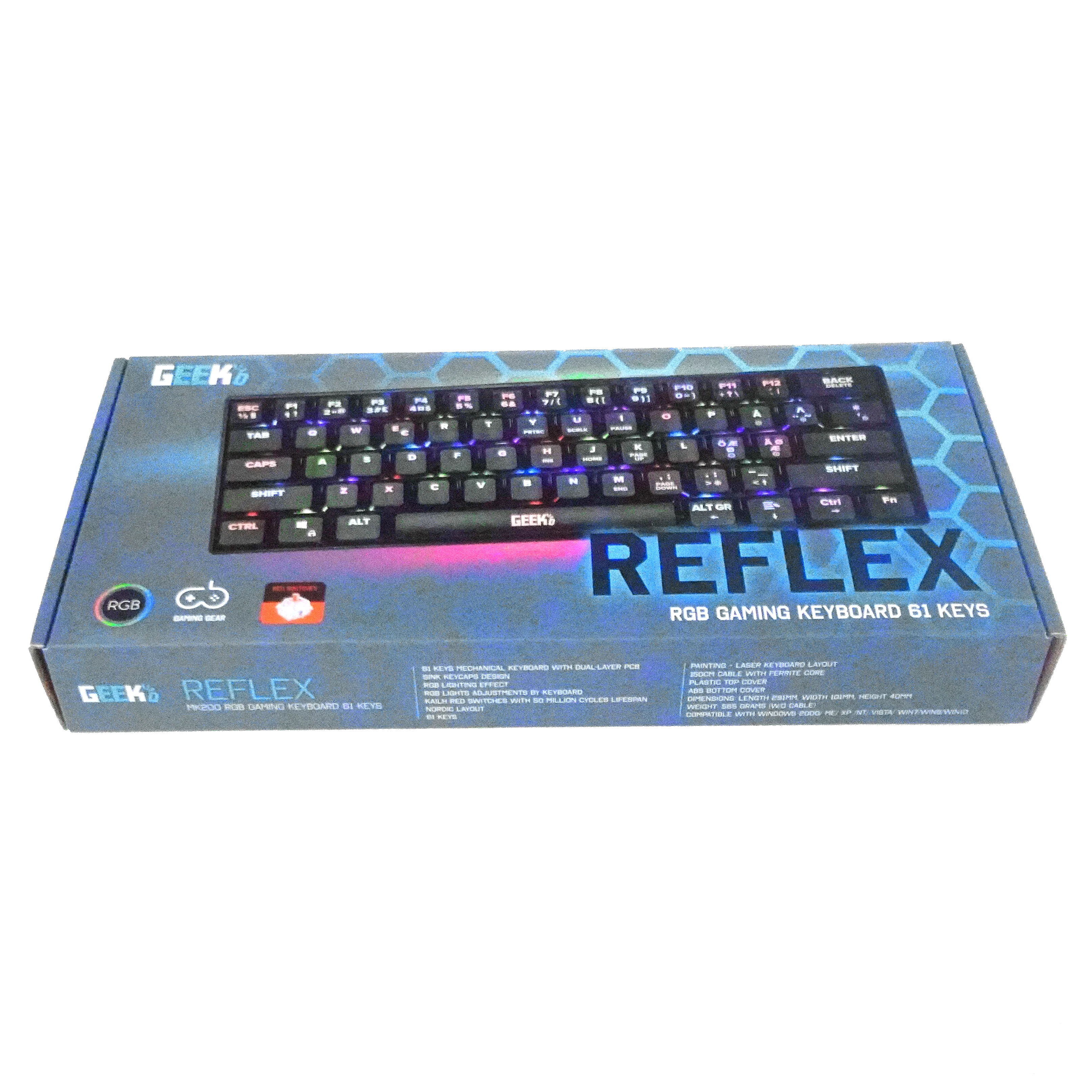 Geekd Reflex Rgb 60 % Tastatur 61 Tasten