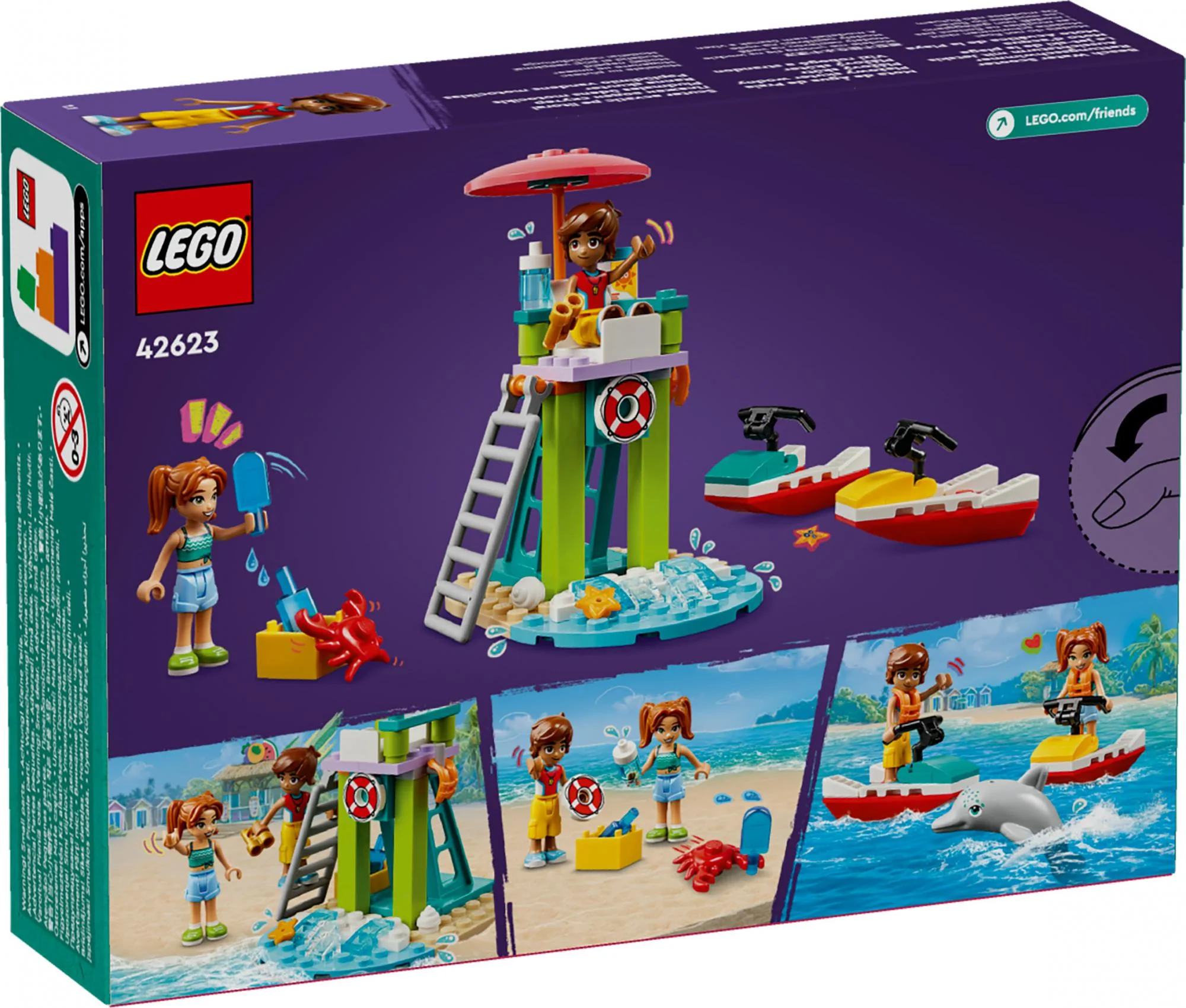 LEGO 42623 Friends Lifeguard Observation Tower with Jet Skis