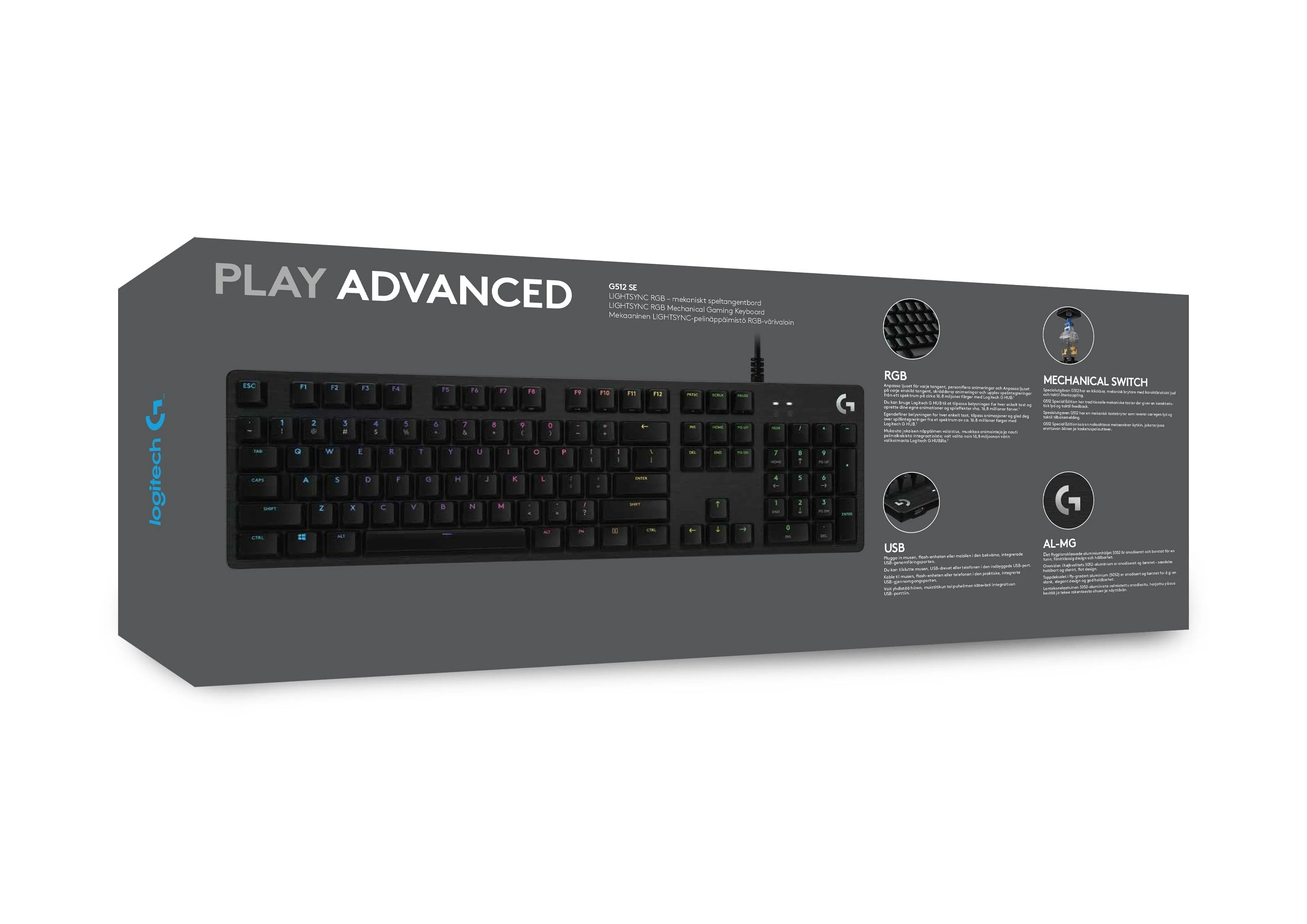 Logitech G512 SE LIGHTSYNC RGB Mechanische Gaming-Tastatur