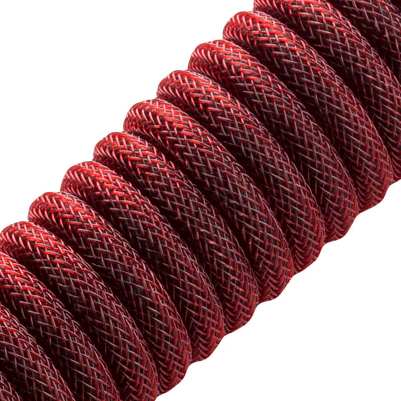 CableMod Pro Spiraltastaturkabel USB A auf USB Typ C. Republic Red – 150 cm