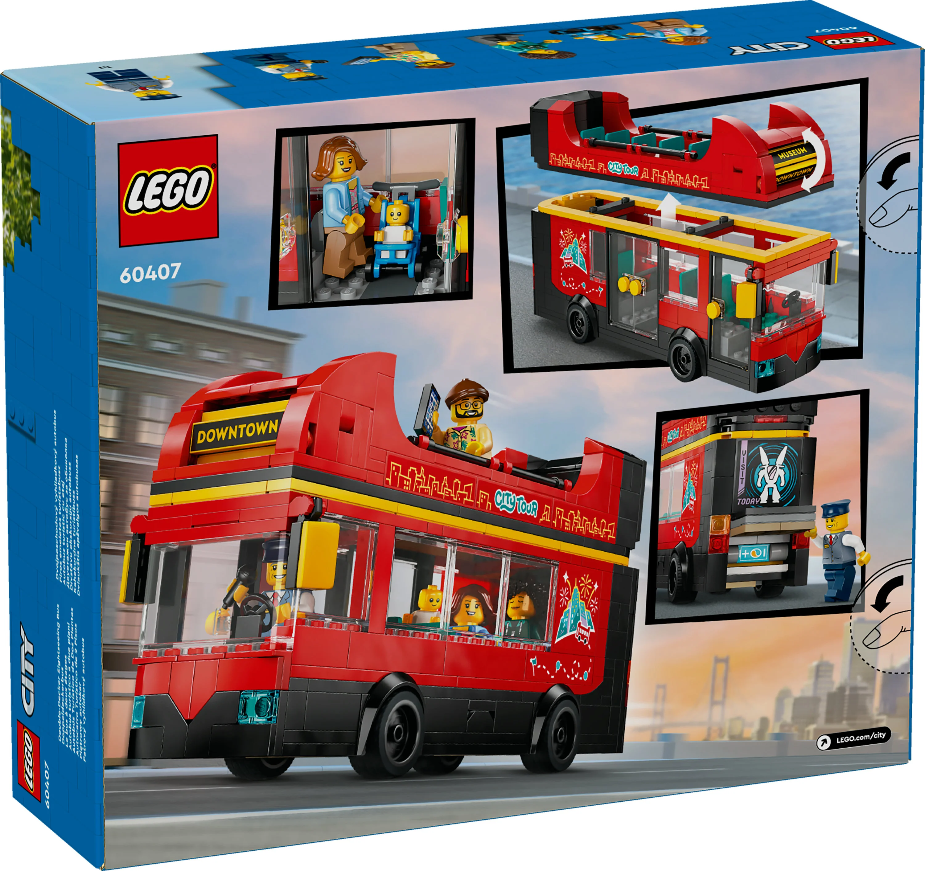 LEGO City - Red Dobbeltdækker Sightseeing Bus (60407)