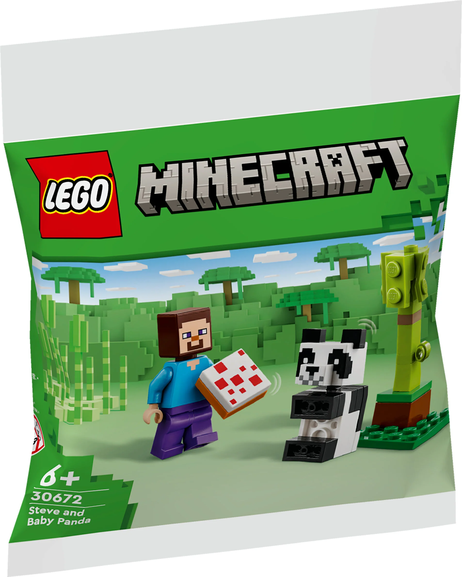 LEGO 30672 Minecraft Steve med Baby Panda
