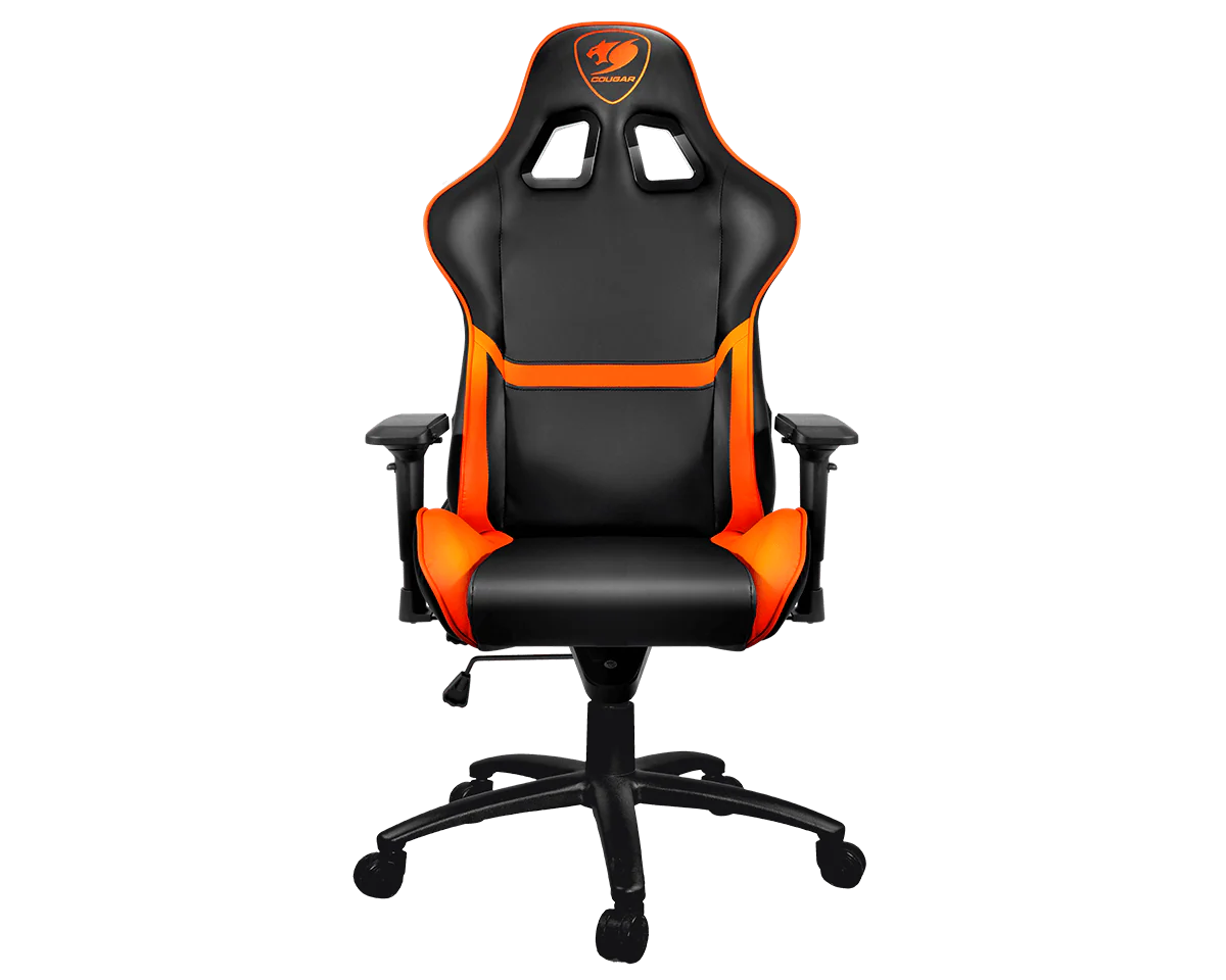 Cougar Armor Schwarz/Orange– Gamer-Stuhl– PU-Leder– bis zu 120 kg