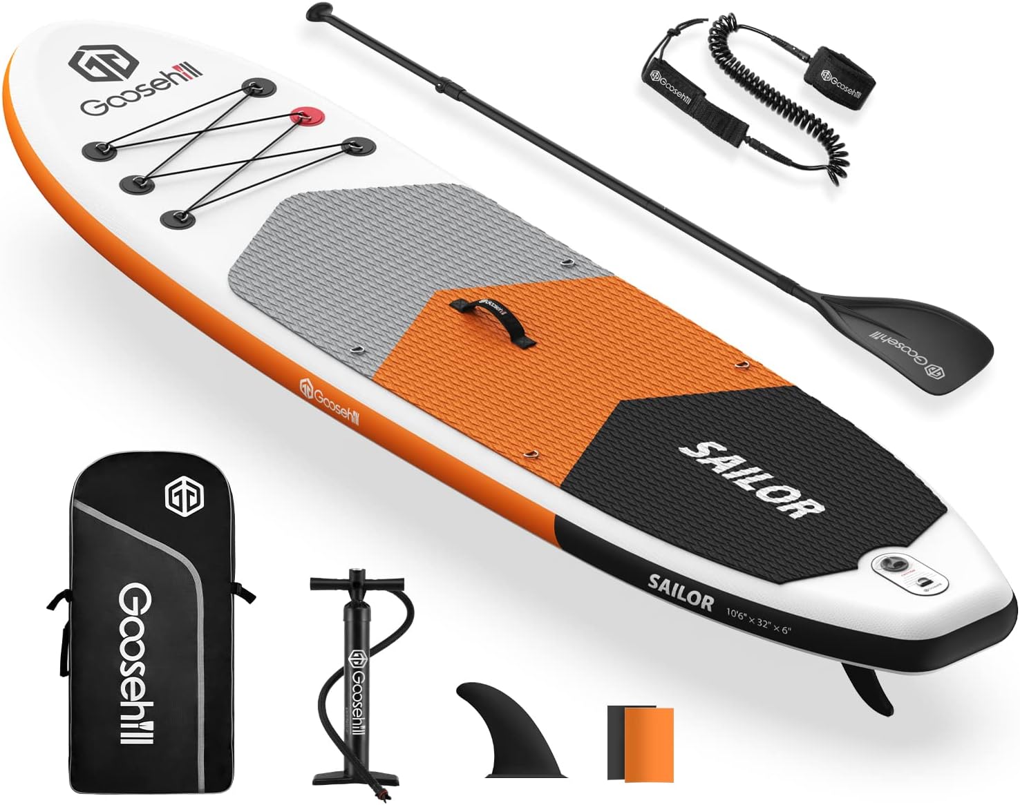 Goosehill Inflatable Stand Up Paddle Board.Premium SUP Pack