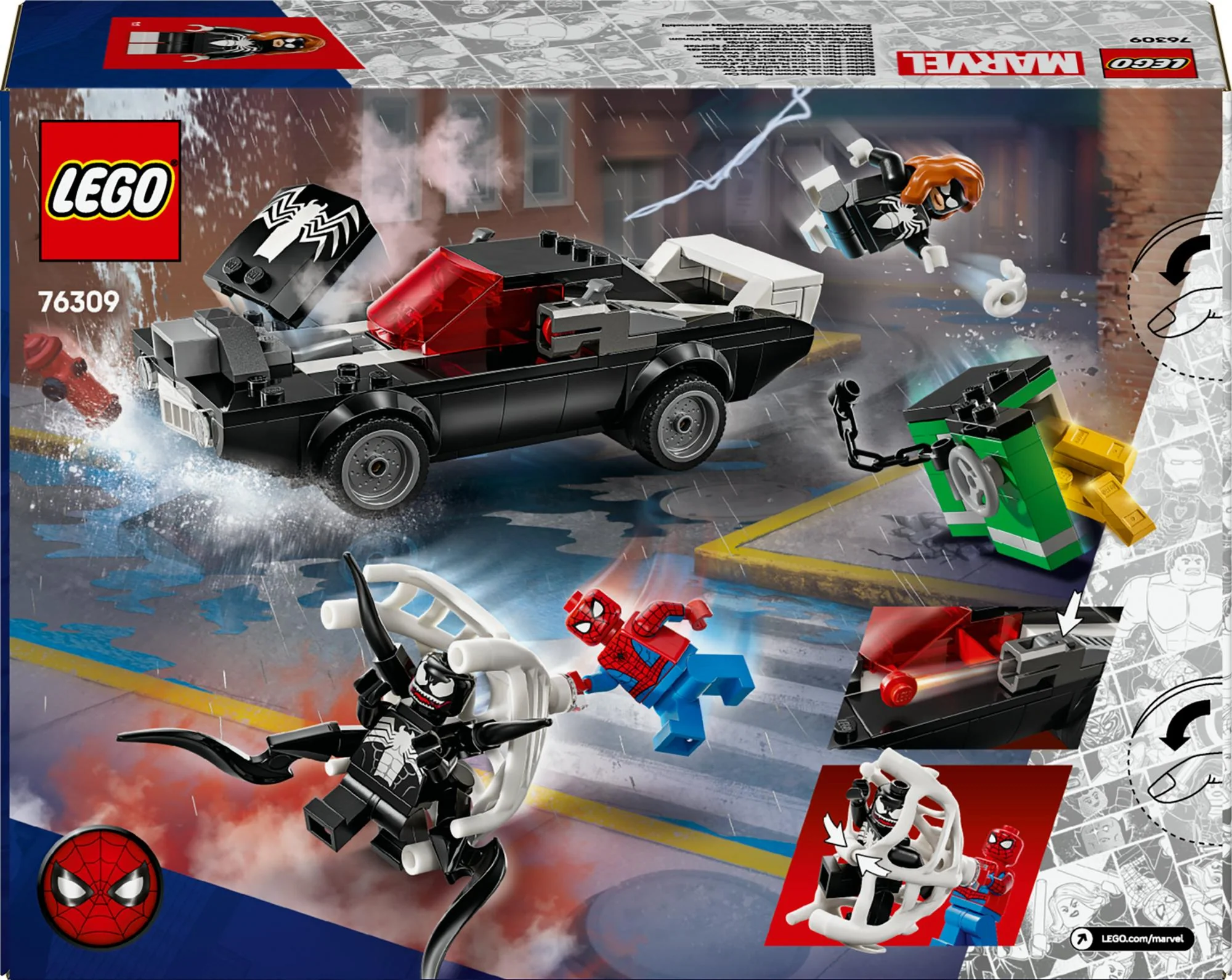 LEGO 76309 Marvel Super Heroes Spider-Man vs. Venom Muscle Car