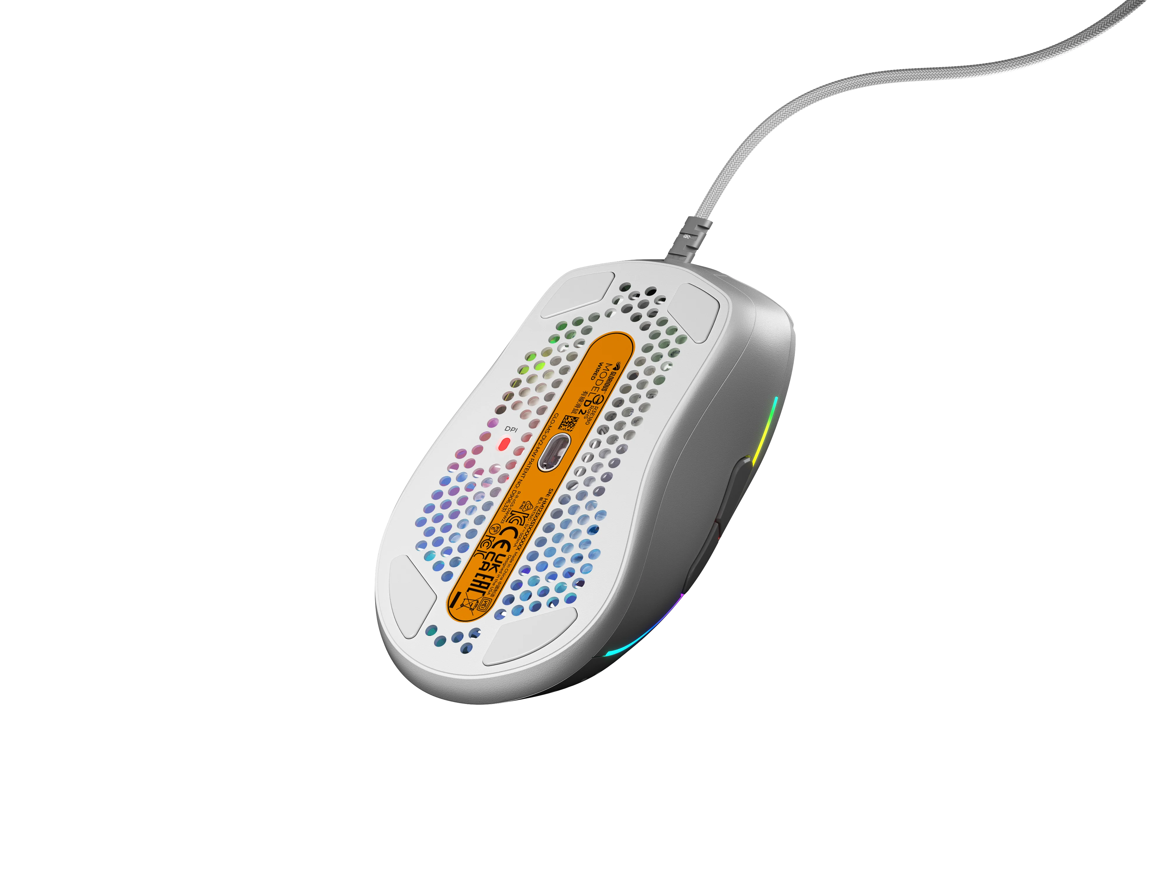 Glorious Model D 2 Kablet - Mat Hvid