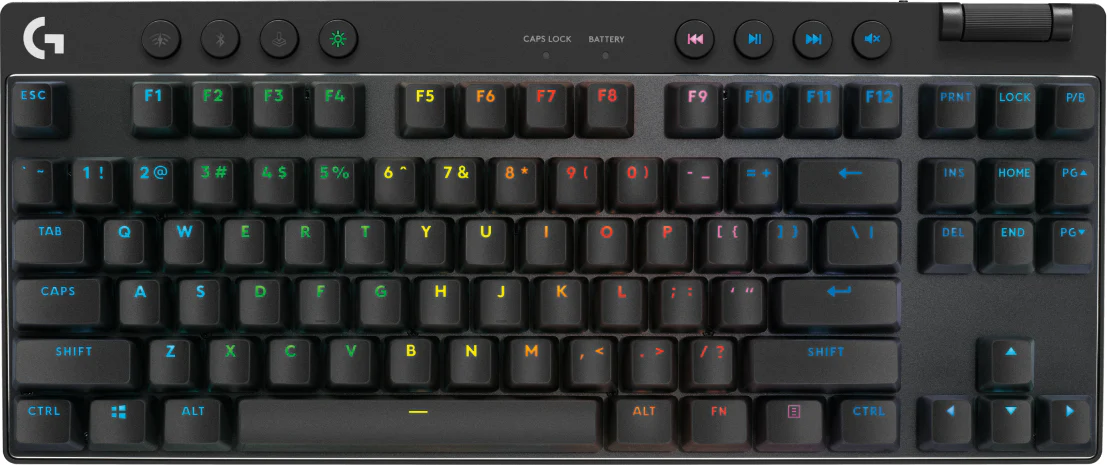 Logitech G PRO X Tastatur Mekanisk LIGHTSYNC Trådløs