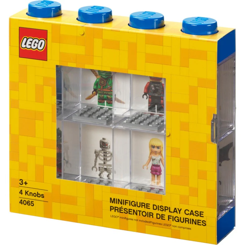 Room Copenhagen LEGO minifigures display case blue. storage box (transparent. transparent)