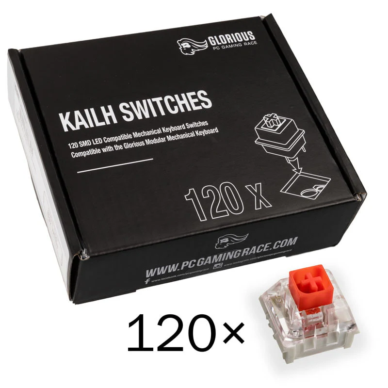 Glorious Kailh Box Rote Schalter (120 Stück)