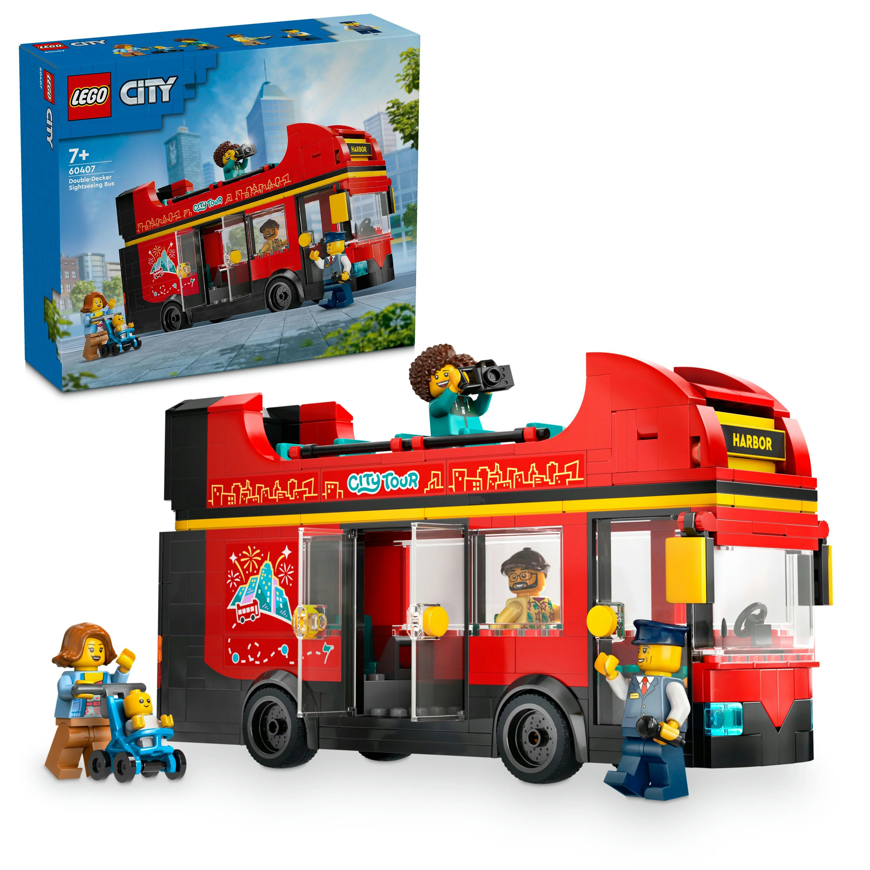 LEGO City - Red Dobbeltdækker Sightseeing Bus (60407)
