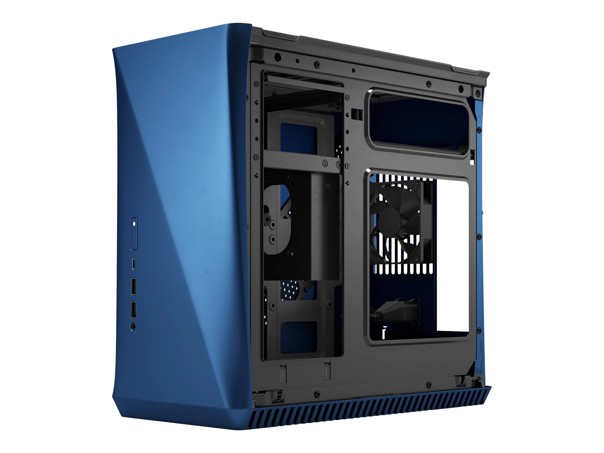 Fractal Design– ERA ITX– Kobalt/gehärtetes Glas
