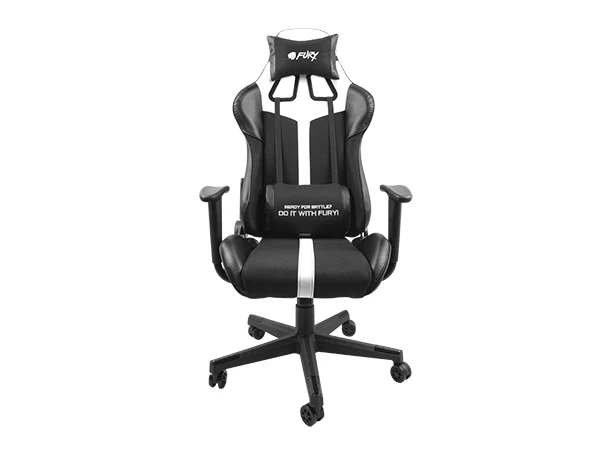 Fury Avenger XL Gamer Stol Sort Hvid