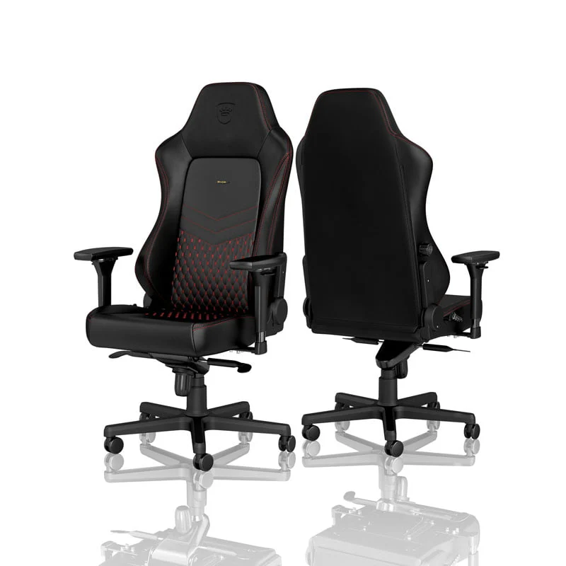 noblechairs HERO Echtleder Schwarz/Rot