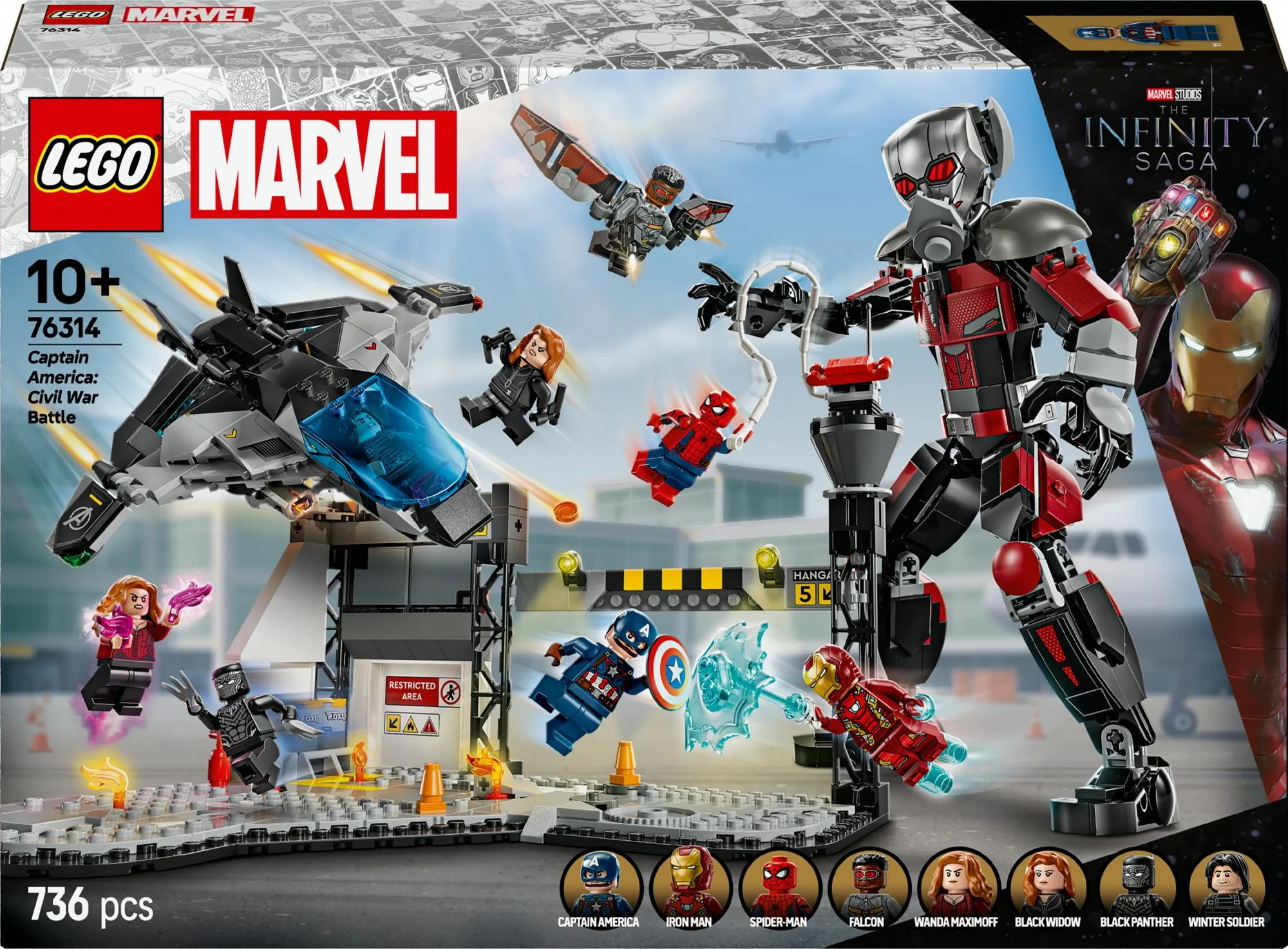 LEGO 76314 Marvel Super Heroes Captain America: Civil War Action Duel