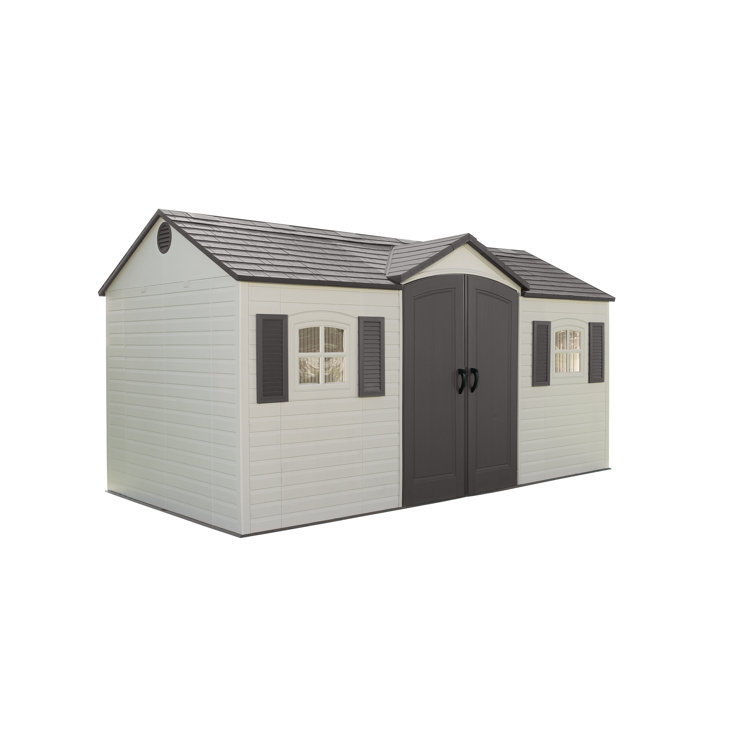 457 cm x 244 cm Ger&auml;teschuppen aus Kunststoff