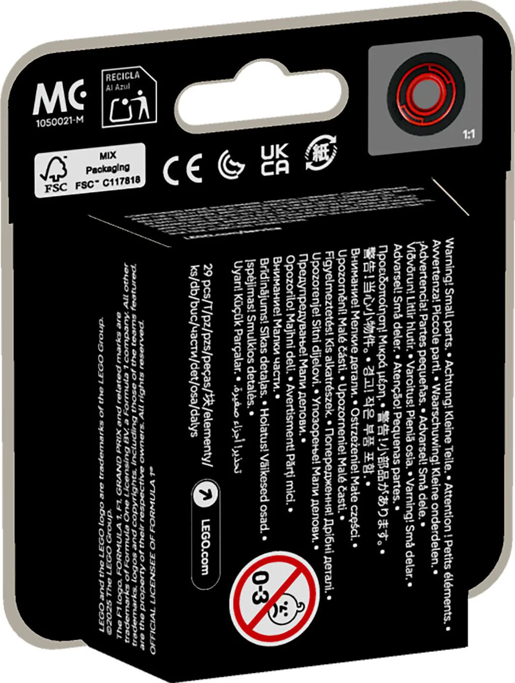 LEGO Minifigures – F1 Biler 36 stk. Boks