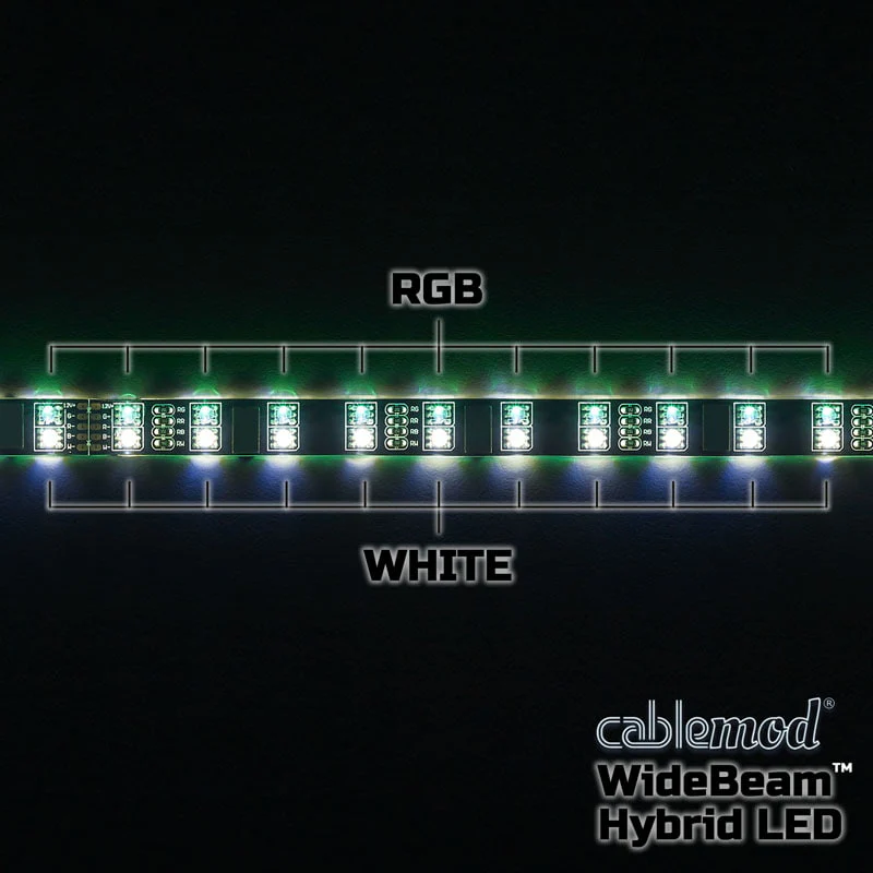 CableMod WideBeam Hybrid-LED-Kit 60 cm – RGB/W